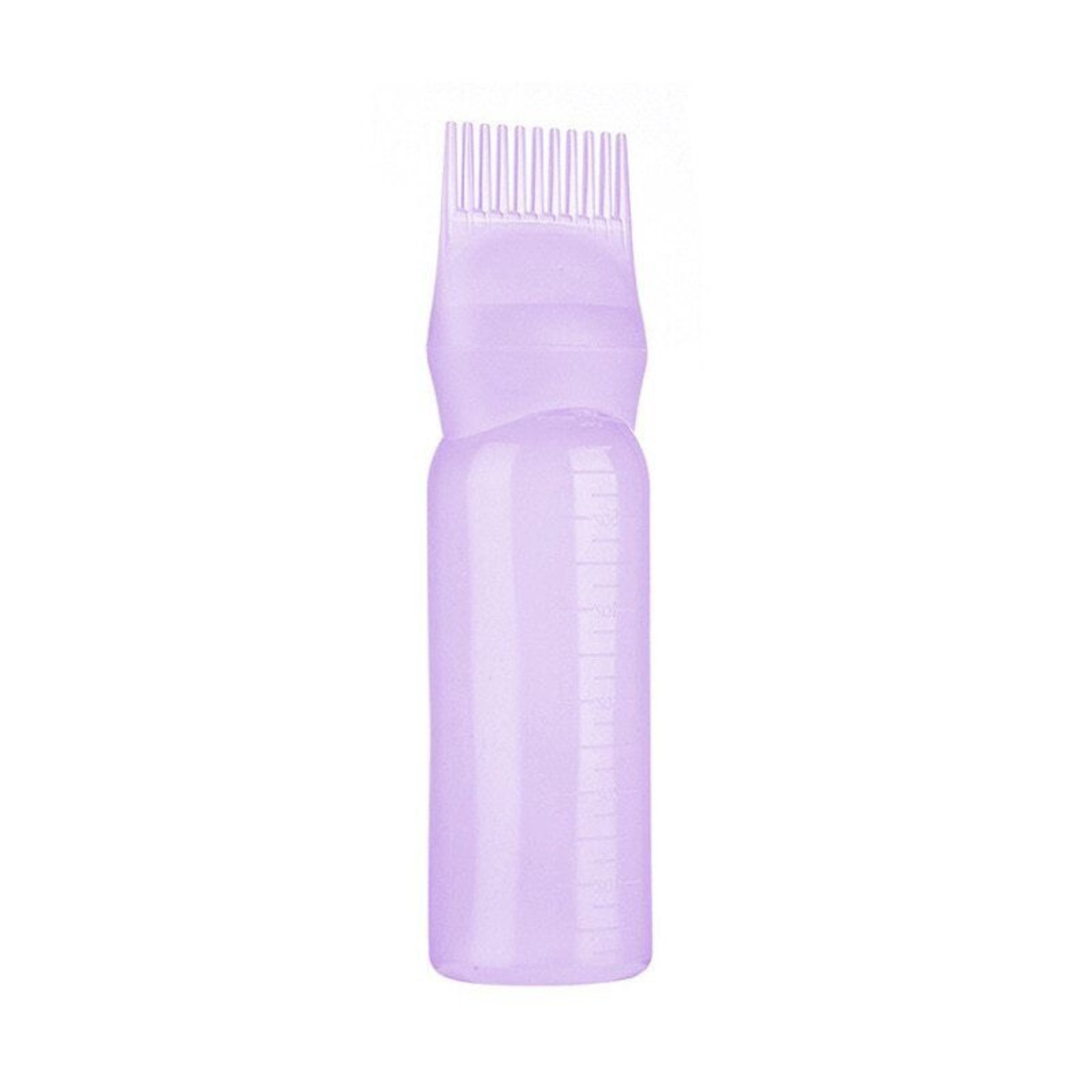 Scalp Oil Application Root Comb Applicator Bottle with Graduated Scale Purple