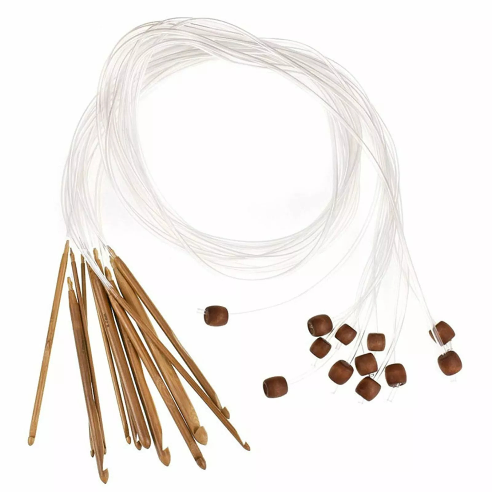 12 sizes 3.0mm to 10.0mm GIFT 12X Tunisian Crochet Hooks Bamboo Set Kit