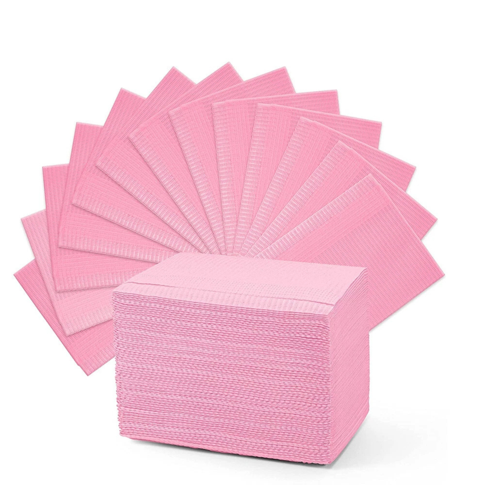 Dental Medical Bibs Pink 125x for Manicure Tattoo Spa and Salon Use