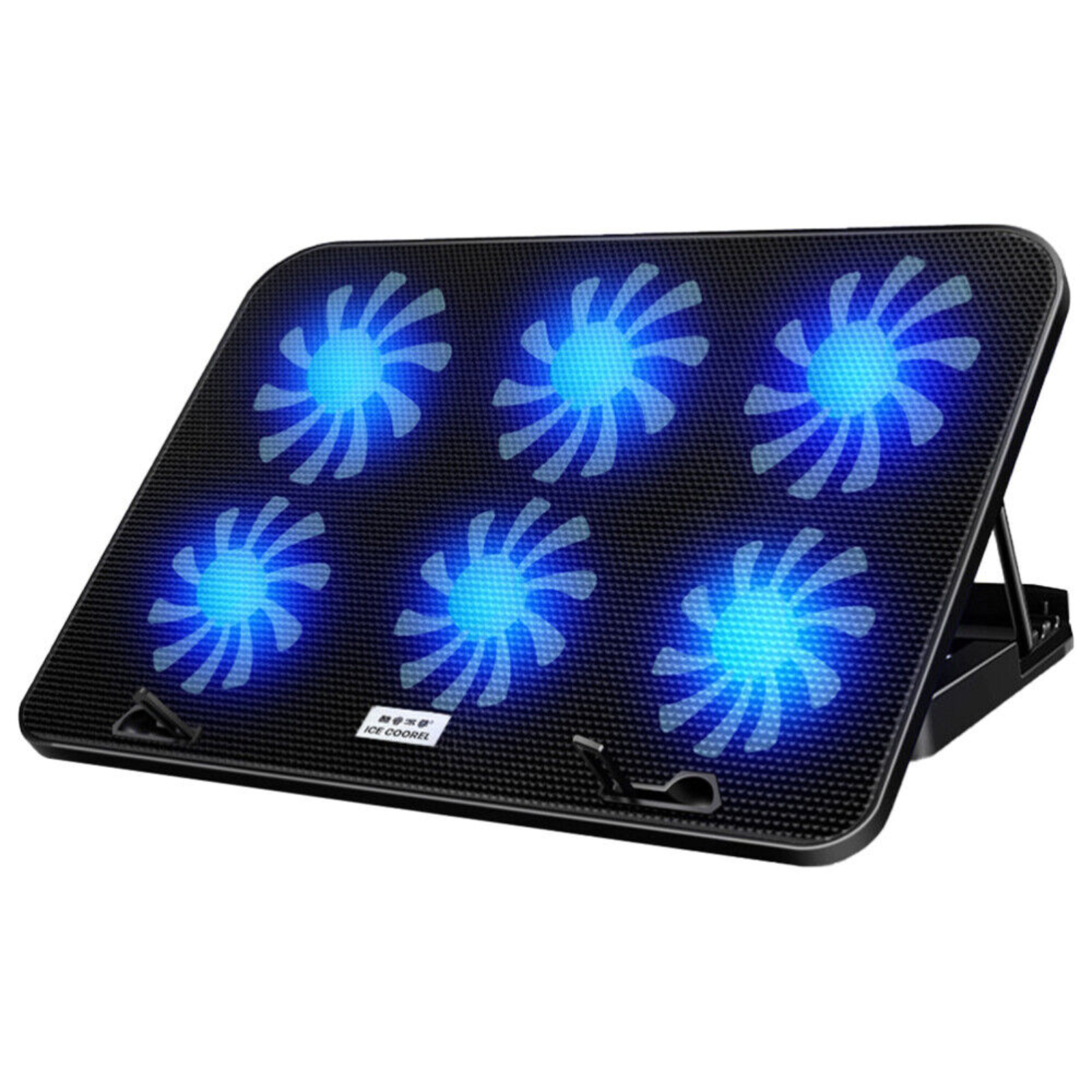 12"-17" Laptop Blue LED A9 Laptop Cooler 6 Powerful Fan Table Stand