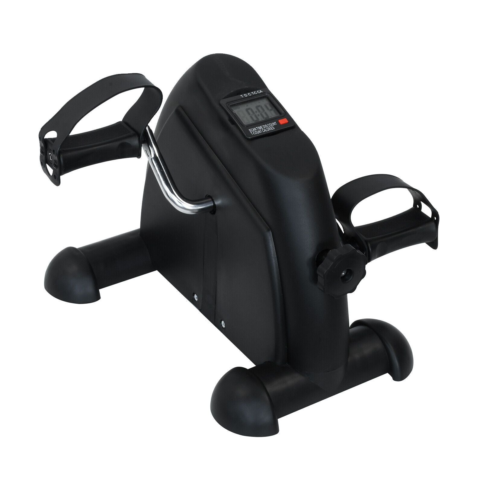 Portable Mini Exercise Bike w/ LCD Display Exerciser Foot Peddler Machine Black