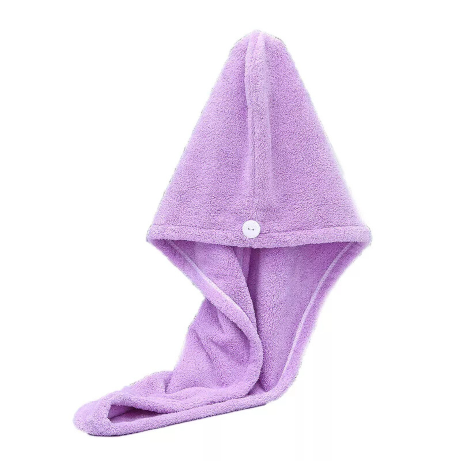 Purple Spa Cap Soft Wrap Fast Hat Quick Dry Hair Towel Drying Turban Bath Towel