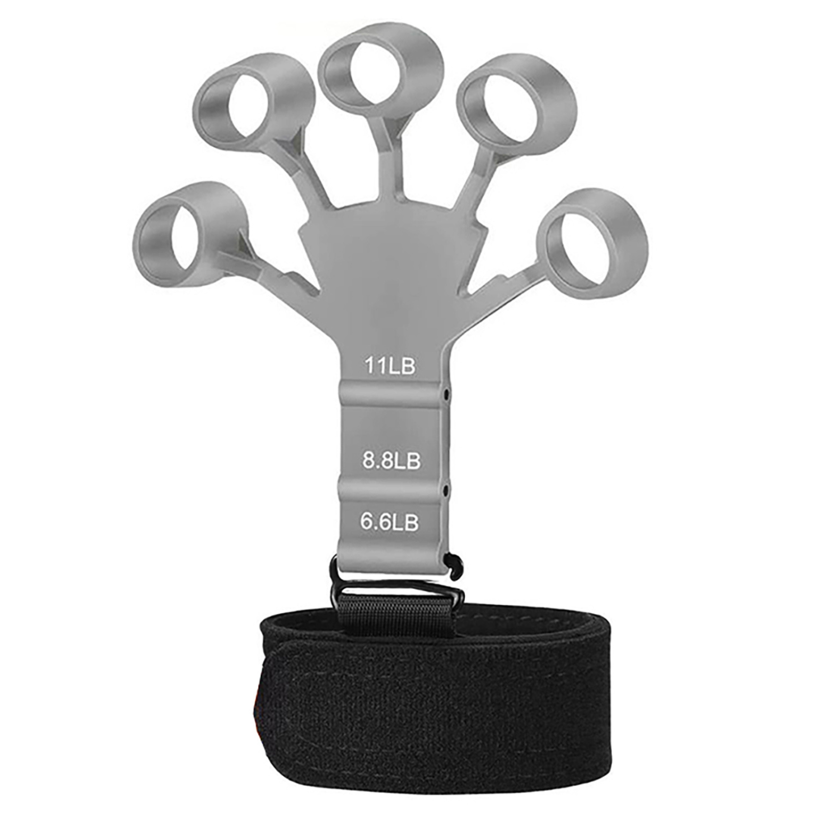 Forearm Trainer Hand Grip Strengthener Finger Exerciser Strength Gripper Grey