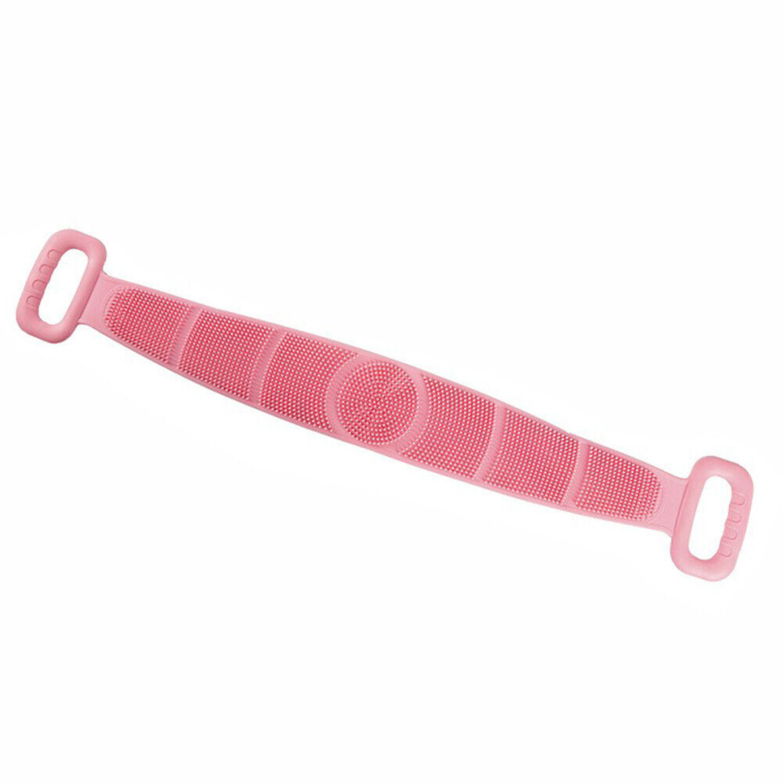 Pink Brush Wash Clean Scrubber Scrub Shower Body Bath Silicone Exfoliating