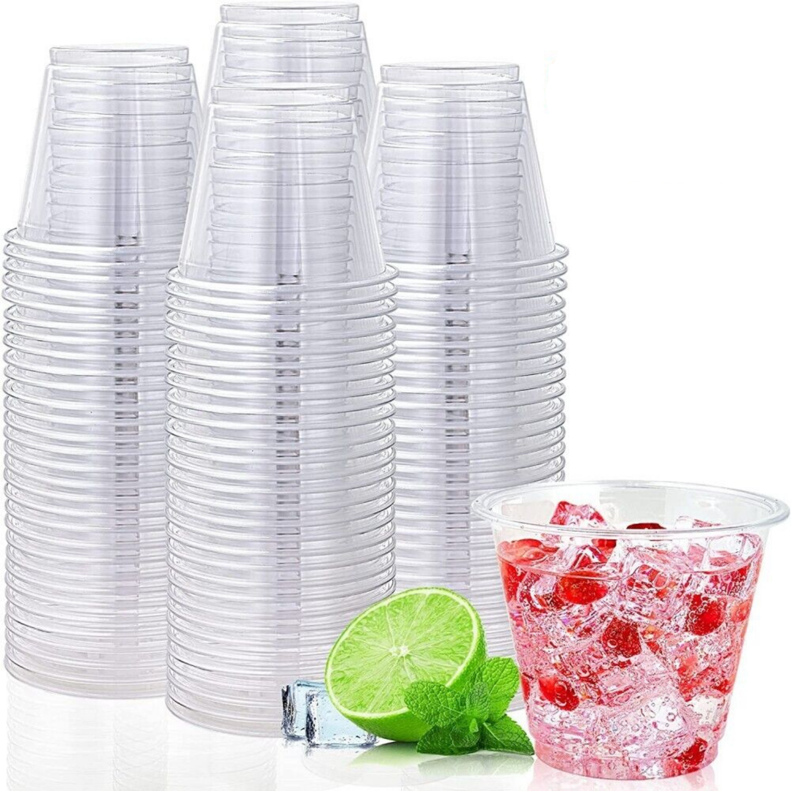 White Clear Reusable Drinking Water Cup Disposable Plastic Cups Party