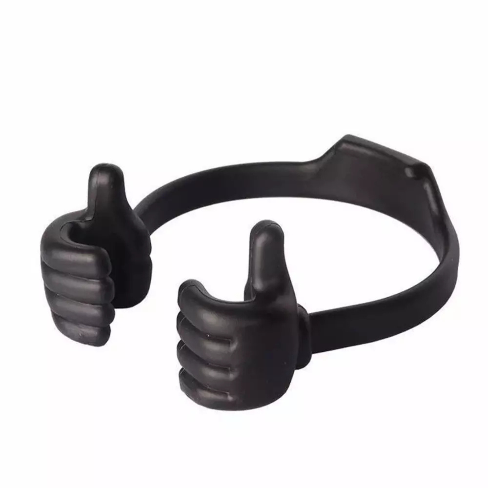 Mount Stand Lazy Movie Watching Thumbs Up Mobile Cell Phone Holder Black