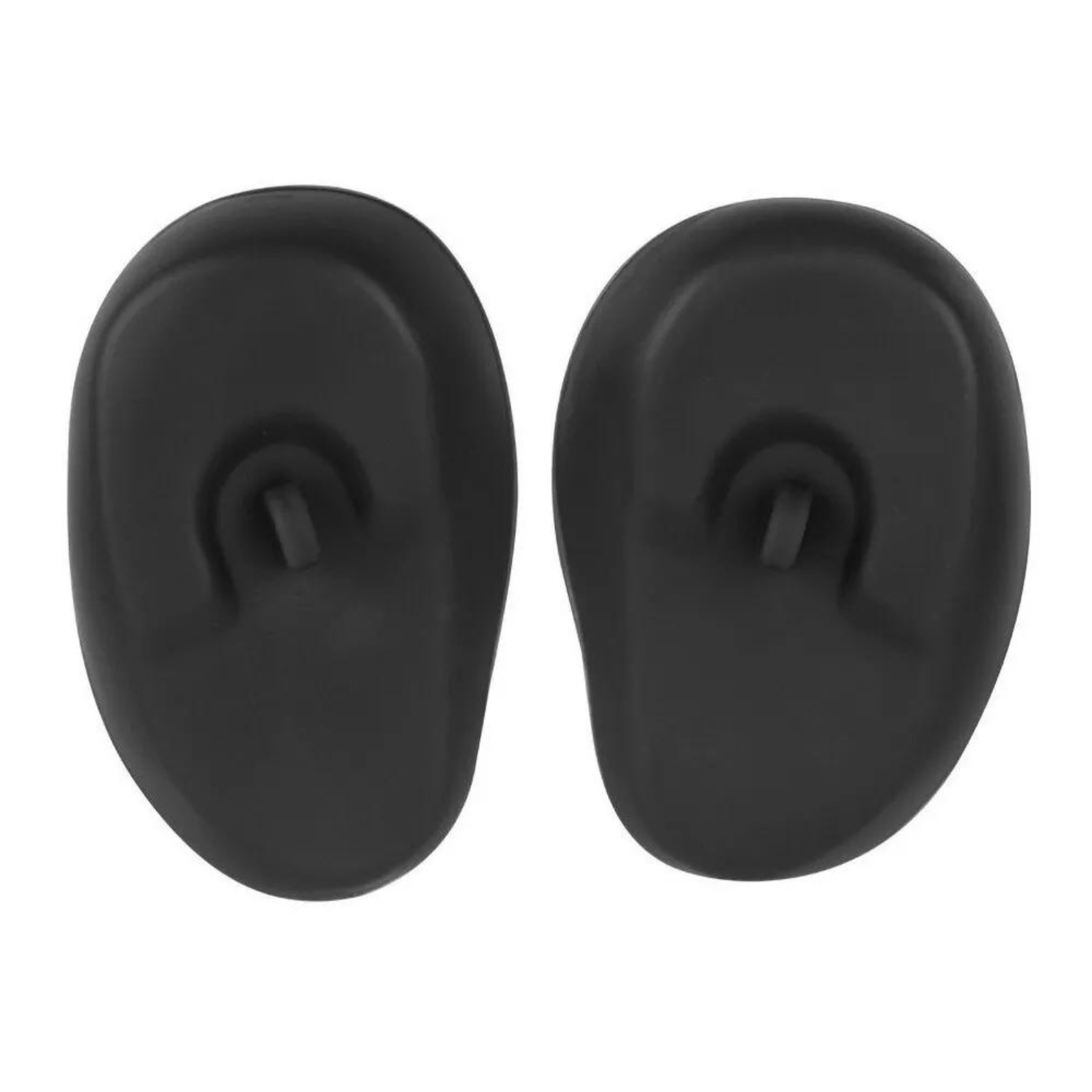 Black Earmuff Dye Color Shield Protector 1 Pair Silicone Ear Cover Hair Salon