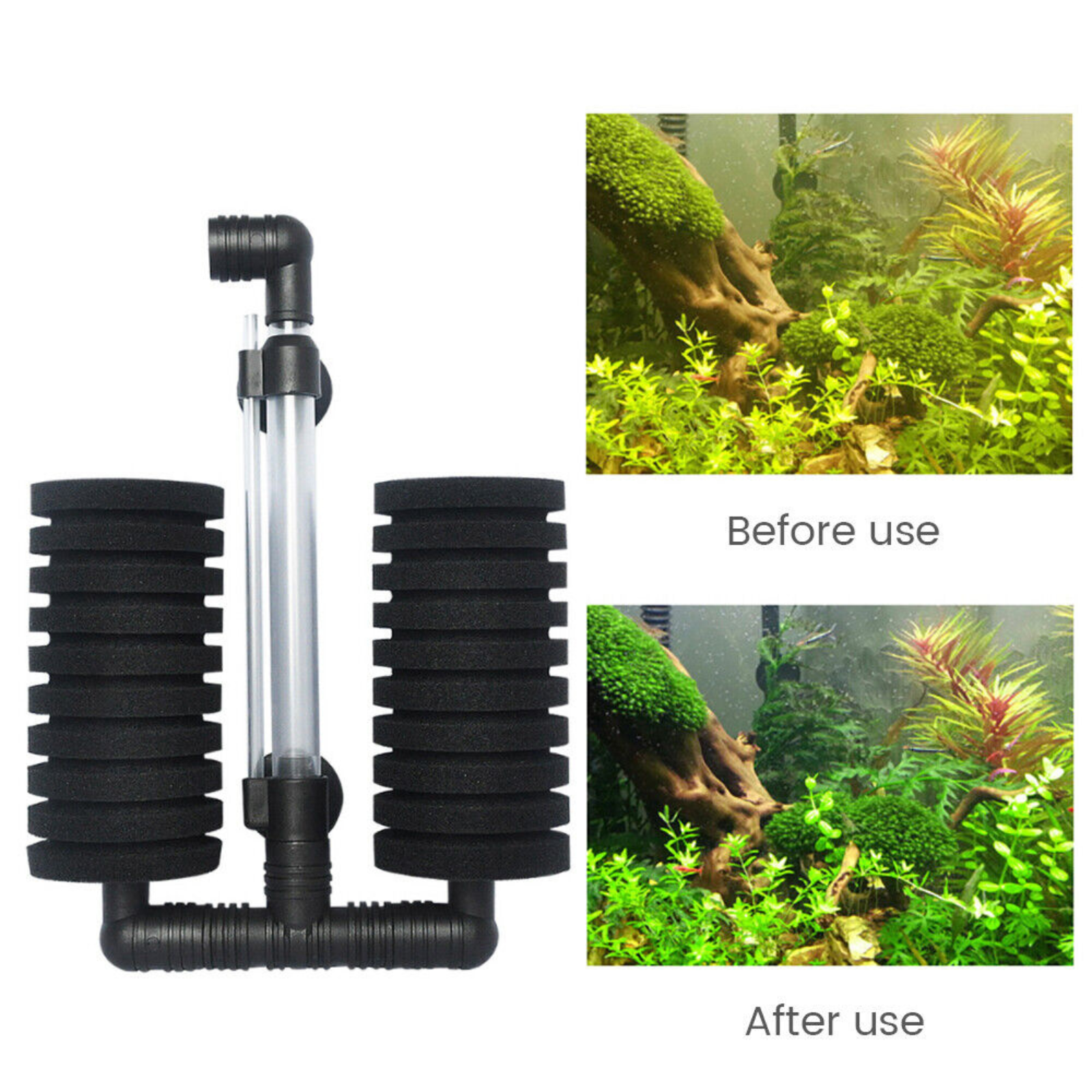 Aquarium Water Fish Tank Foam Air Sponge Filter Biological Small Medium Large