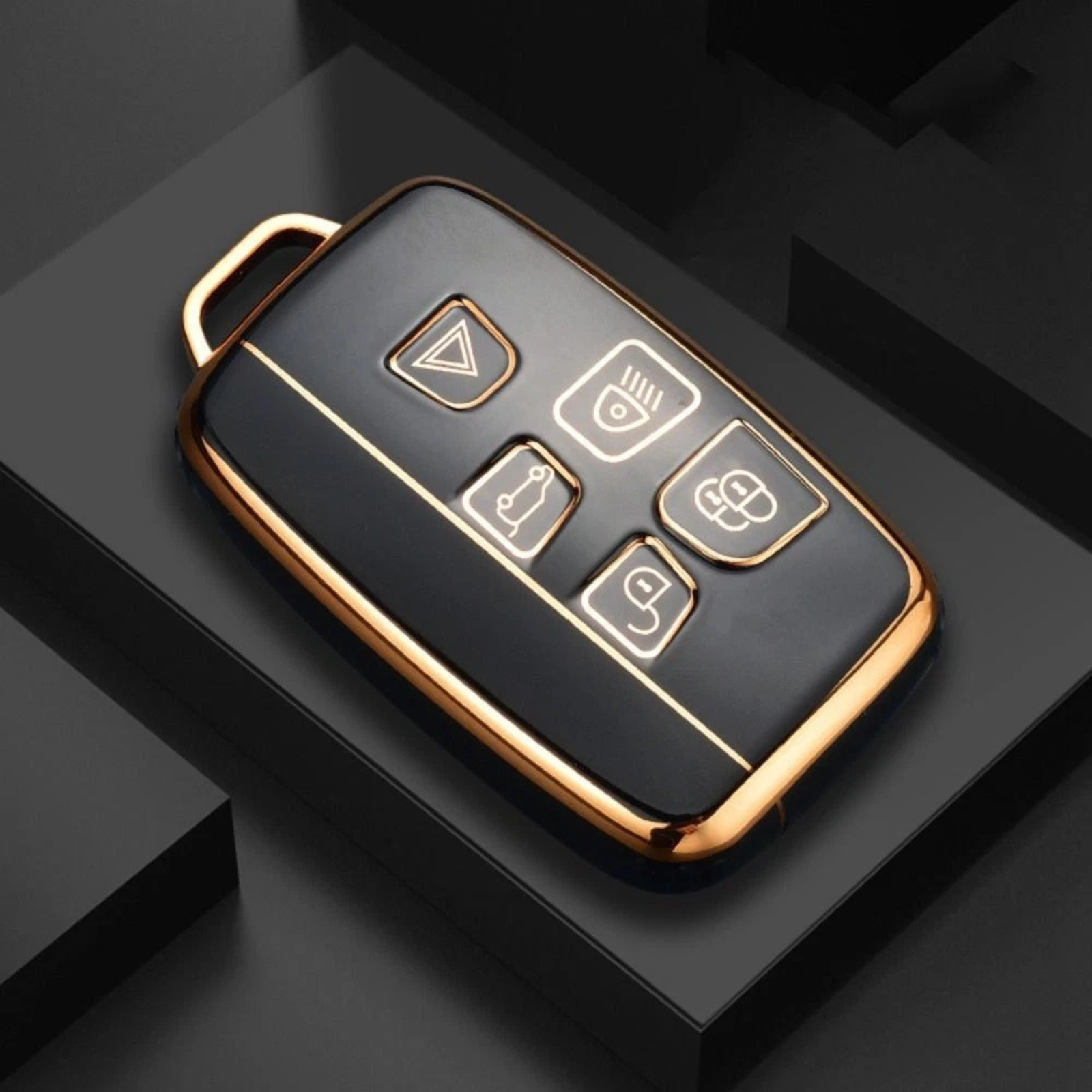 Remote Key Case Cover for Land Rover Range Vehicle Protector Shell Black