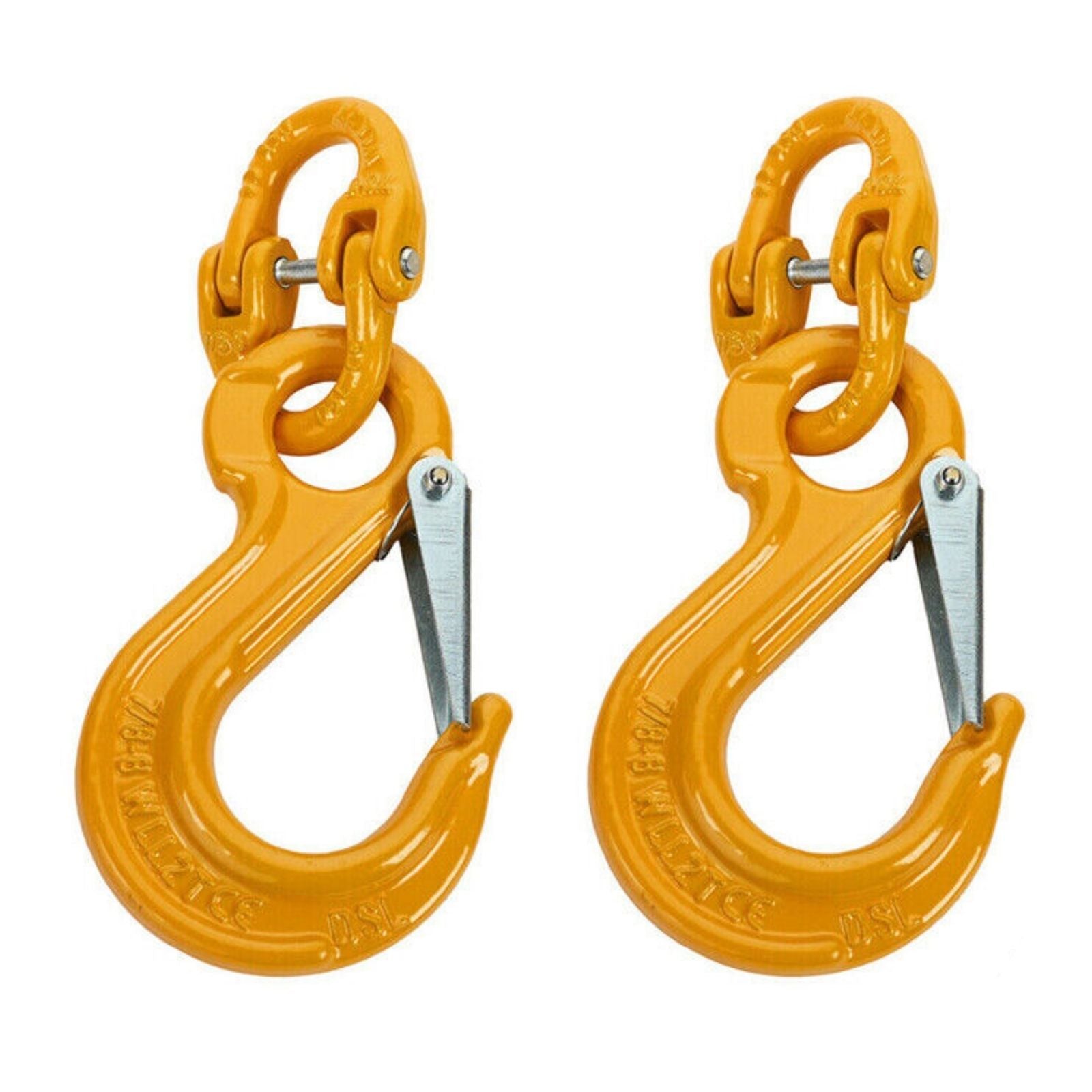 8mm Safety Chain 2x Hammerlock Eye Sling Hook Trailer Caravan Connecting Extend