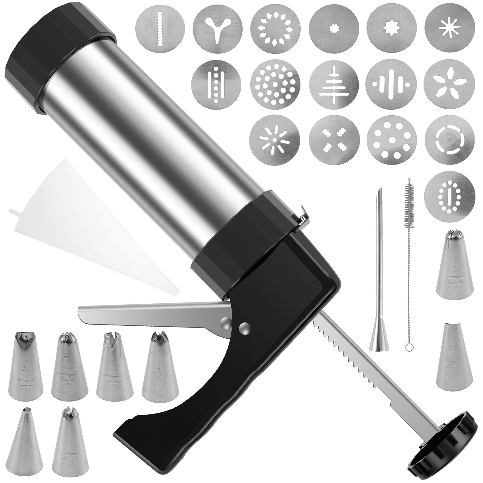 Stainless Steel Churro Press Manual Churro Maker Machine for Home Baking Use