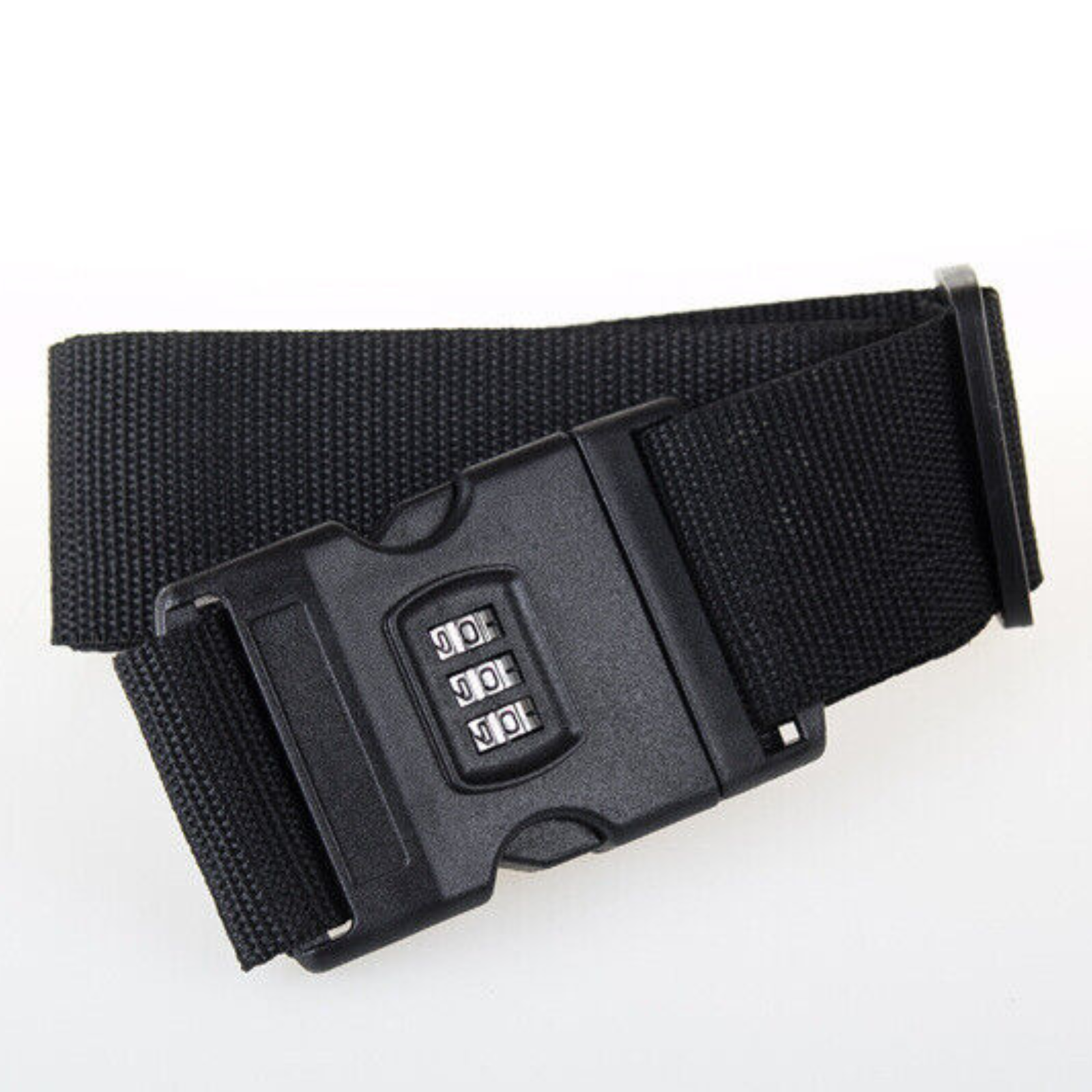 Packing Belt Lock Safe Nylon Luggage Strap Code Password Travel Suitcase Black