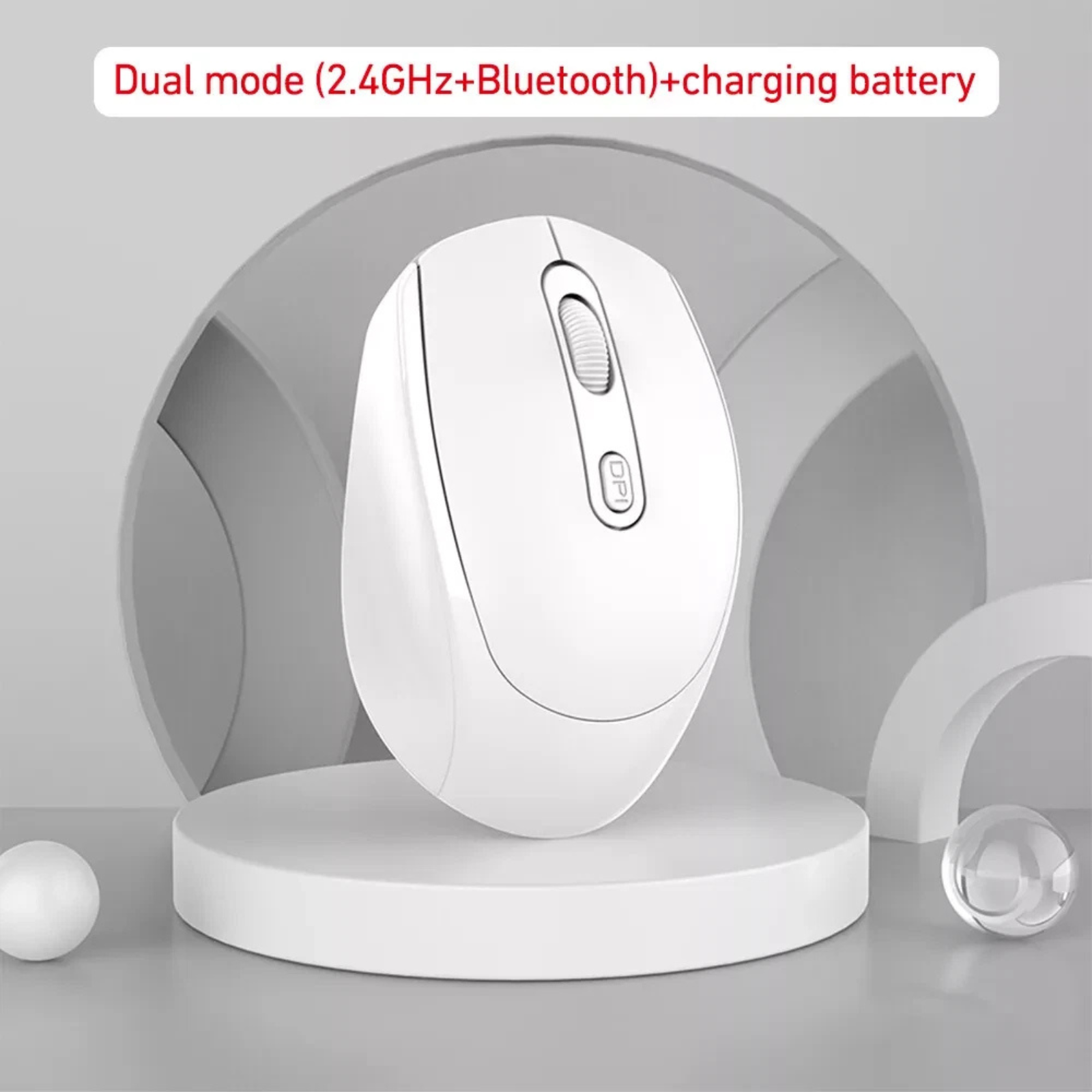 2.4G+Bluetooth Computer Mouse Wireless Mouse Rechargeable Bluetooth Mouse