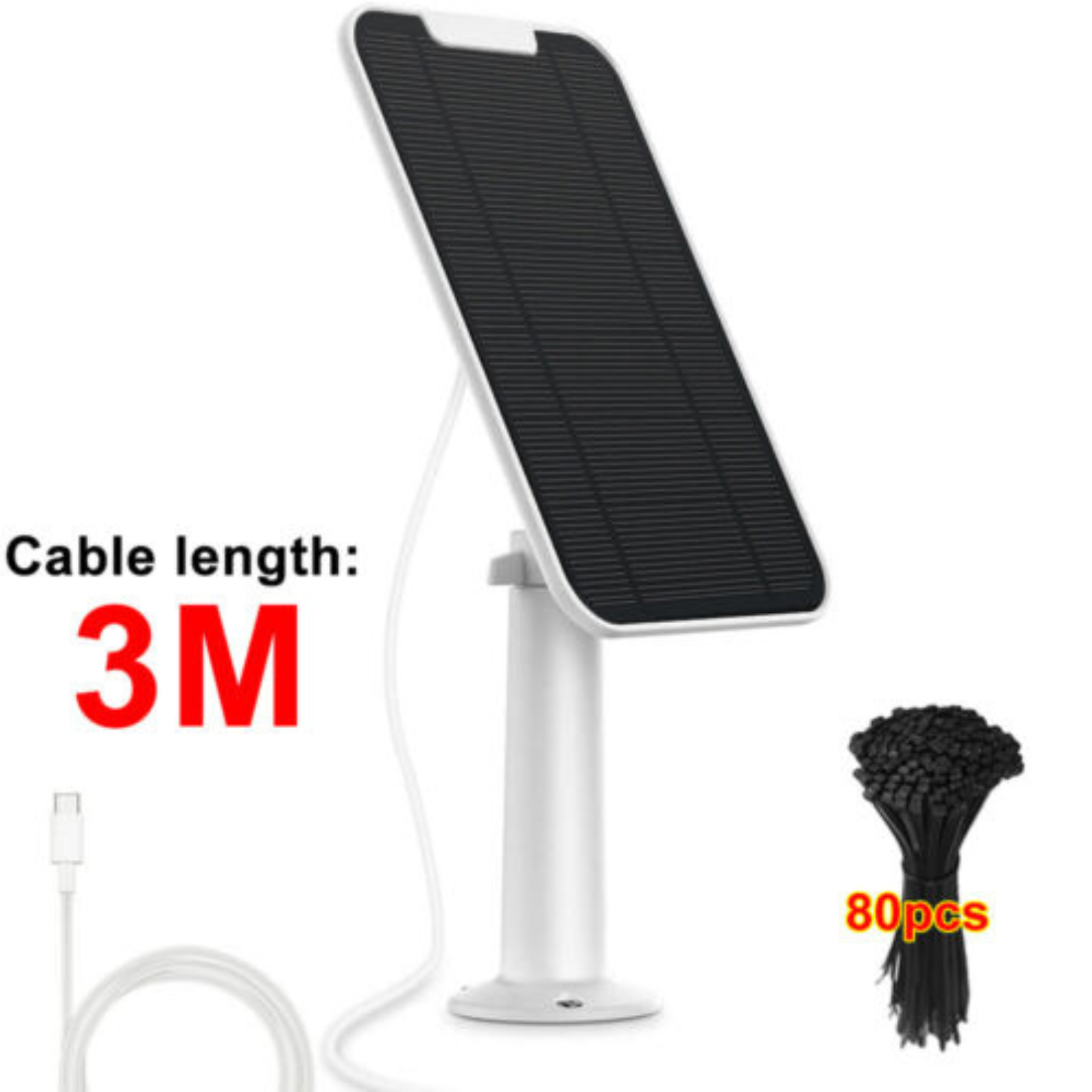 Eufy Cam E/2C/E/2 Pro Wall Mount 13ft Power Cable 4W Solar Panels