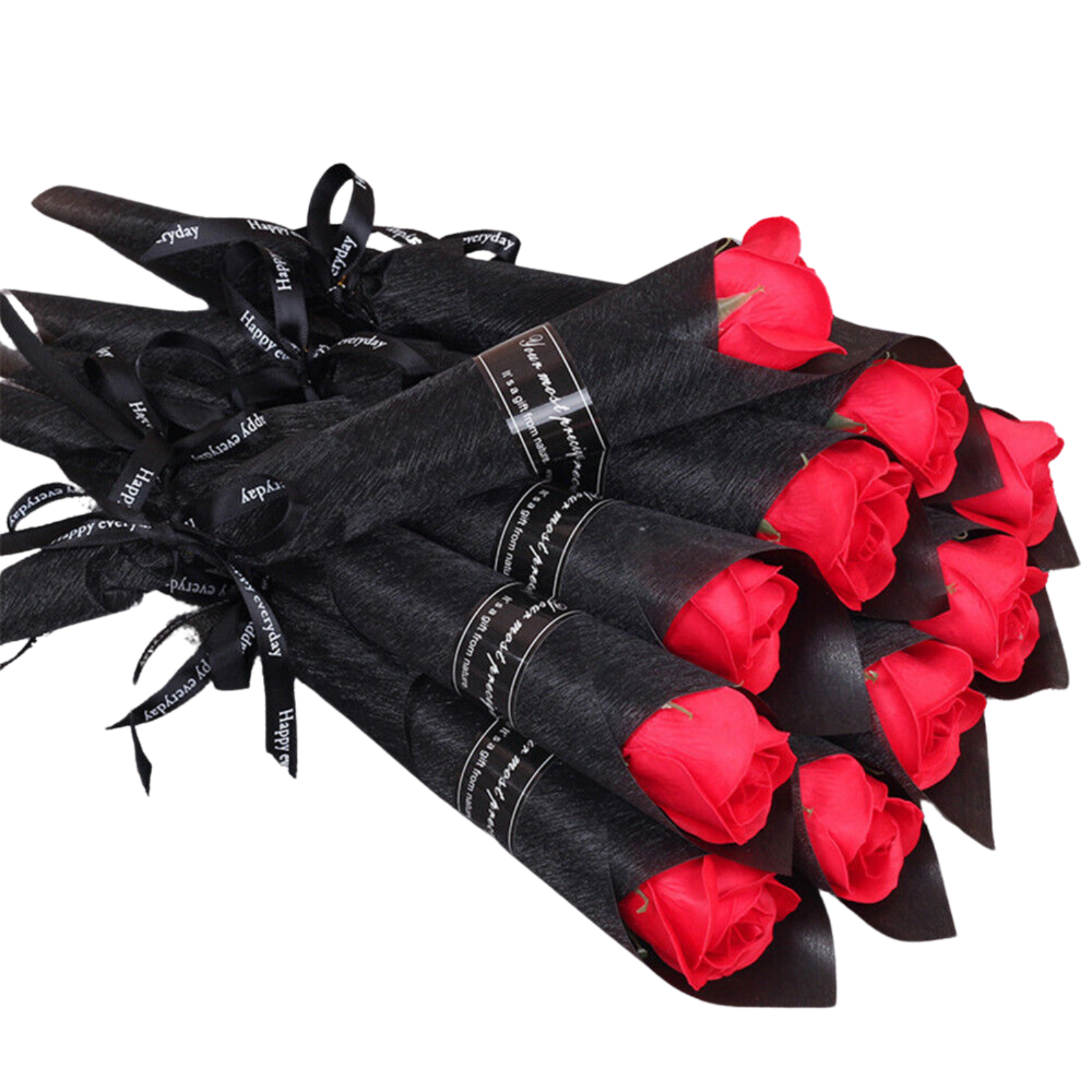 Mother's Day Gift Love 10x Red Soap Rose Artificial Flower Girlfriend