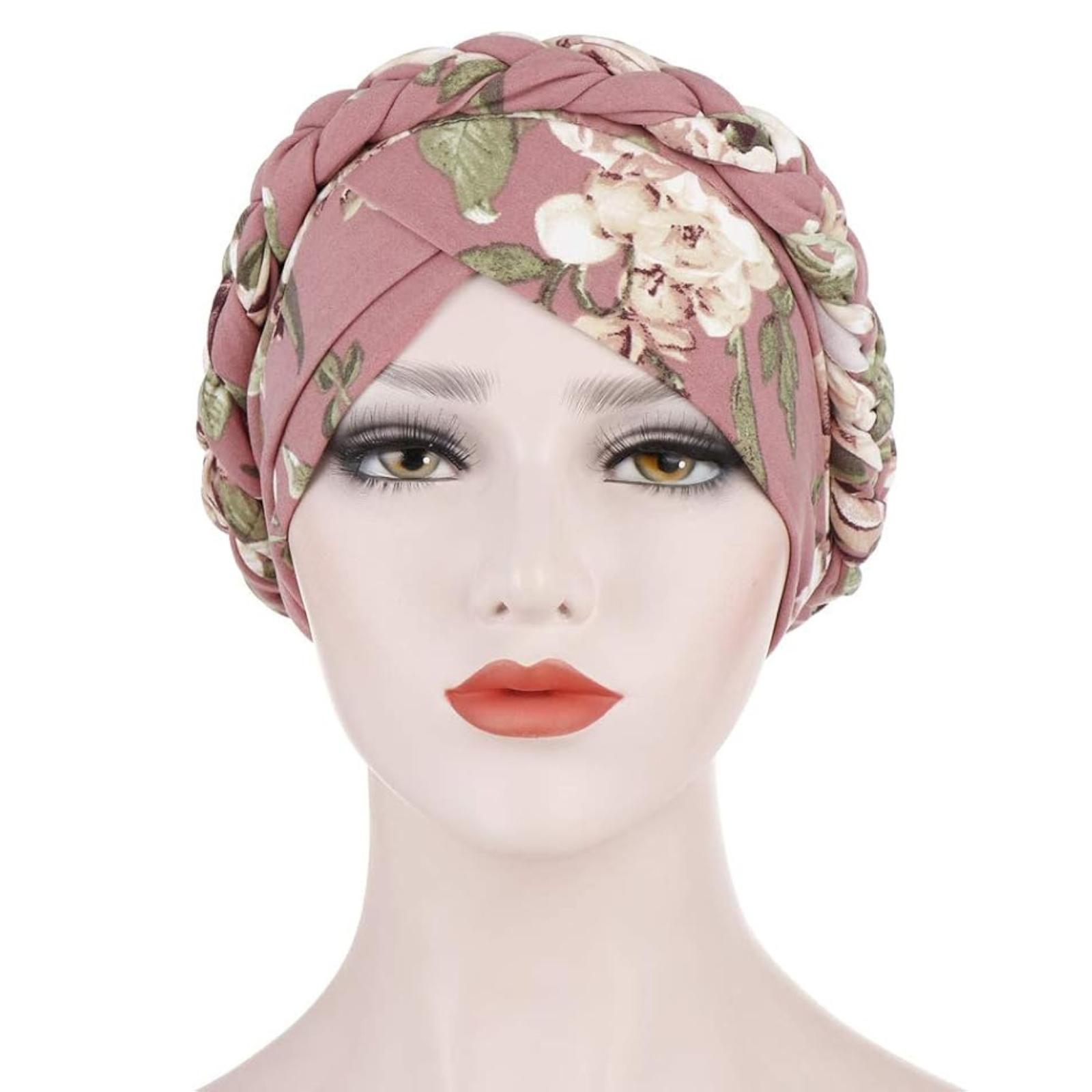 Muslim Hair Scarf Turban Head Wrap Women's Floral Chemo Cap Cancer Hat Pink