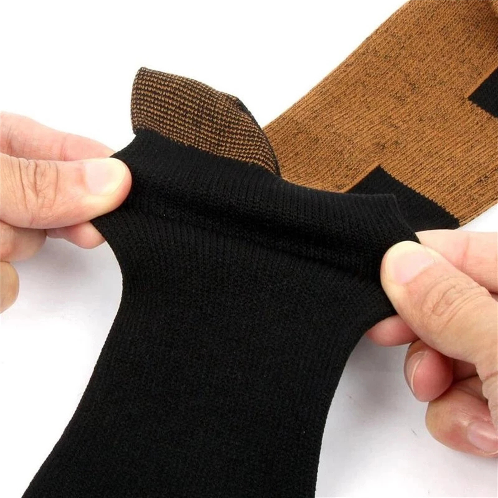 1Pair Compression Copper Socks L/XL Support for Circulation
