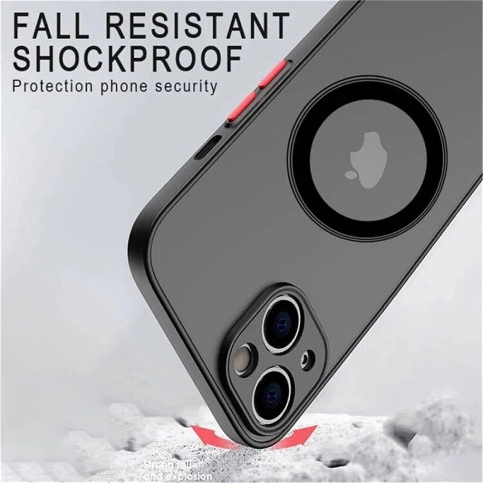iPhone 15 Pro Magsafe Matte hard Magnetic Shockproof Cover Case