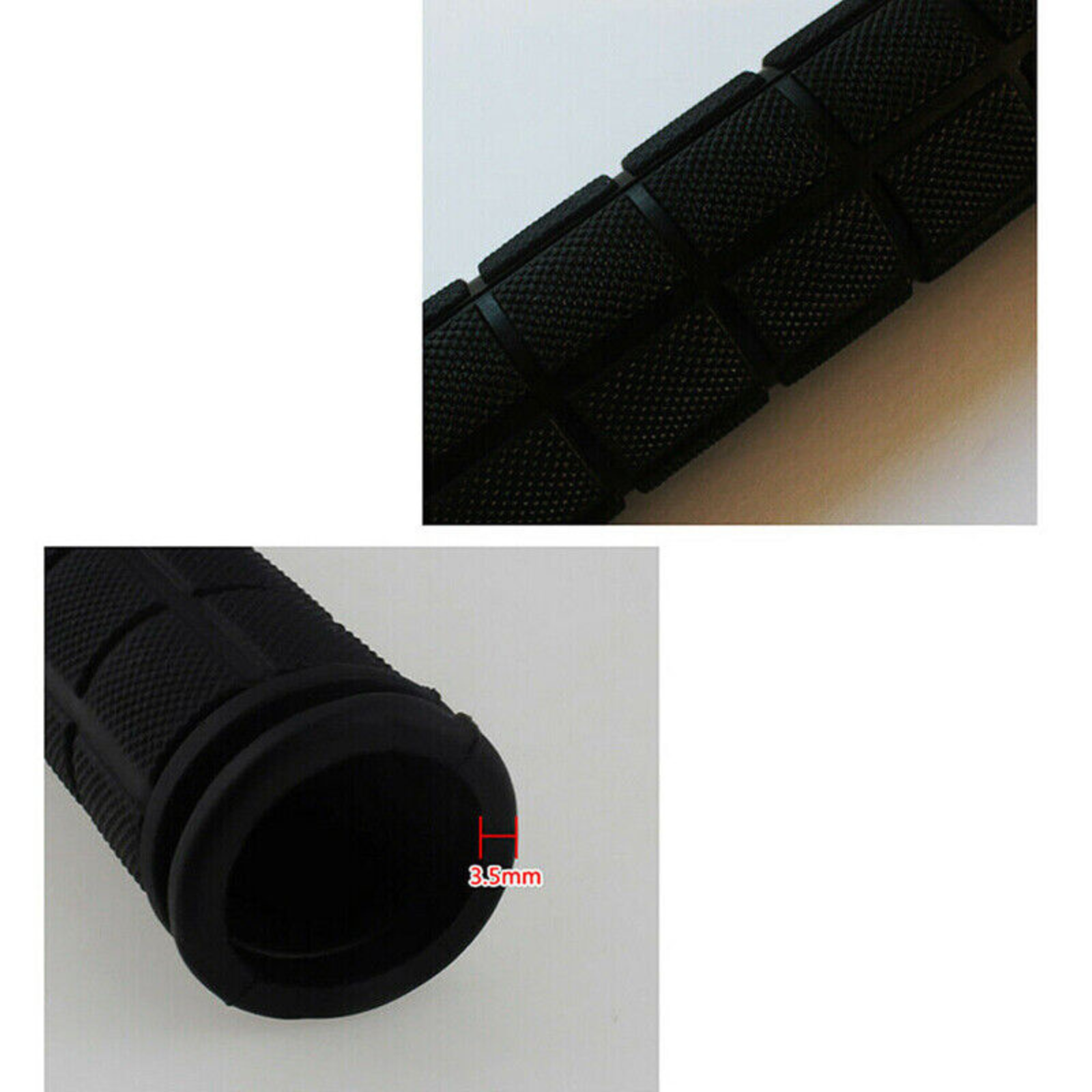 BMX MTB Mountain Bicycle Handle Hand Grips 1Pair Anti Slip Soft Bike Black