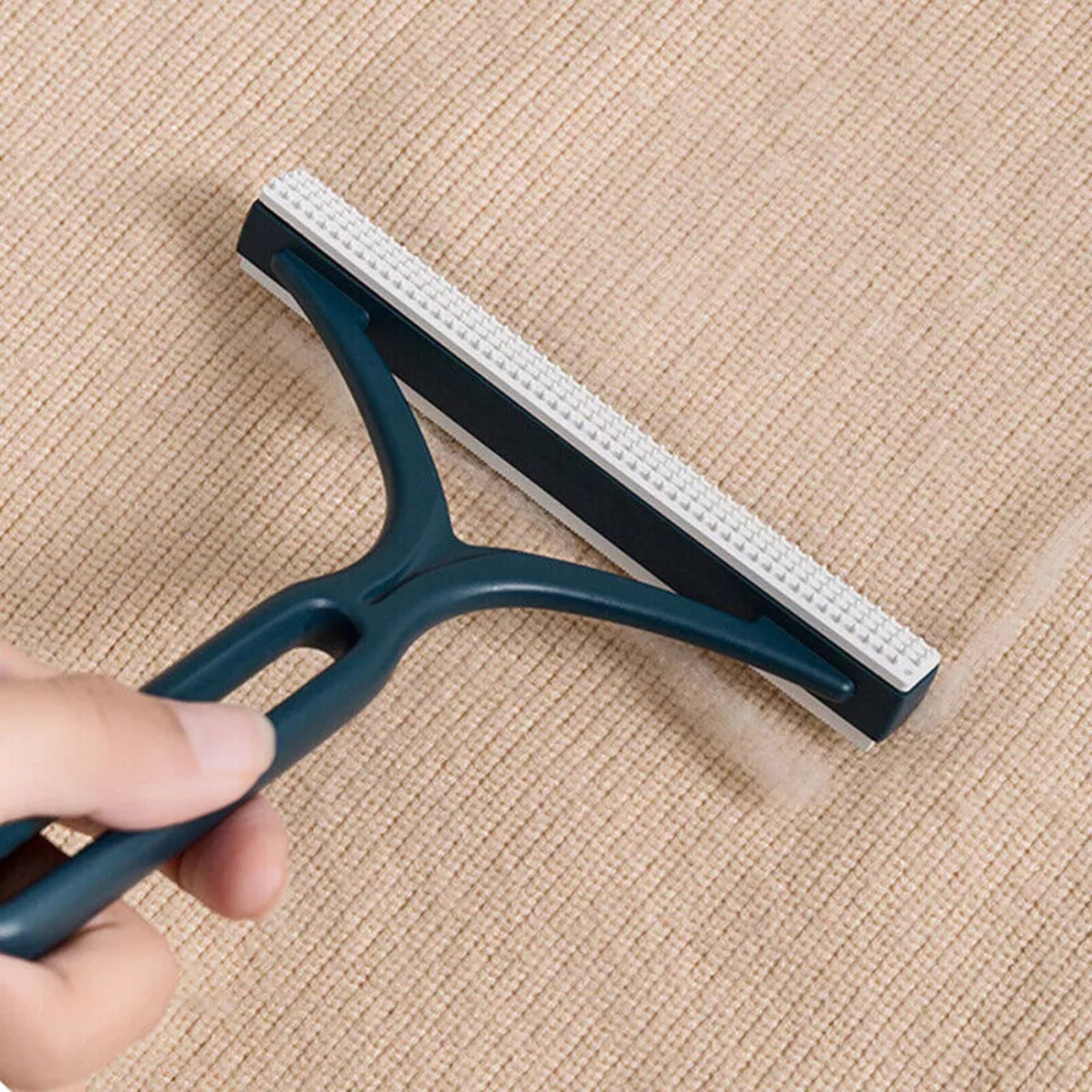 Fabric Shaver Clothes Silicone Lint Remover For Pet Dog Cat Hair Cleanin 1x Navy