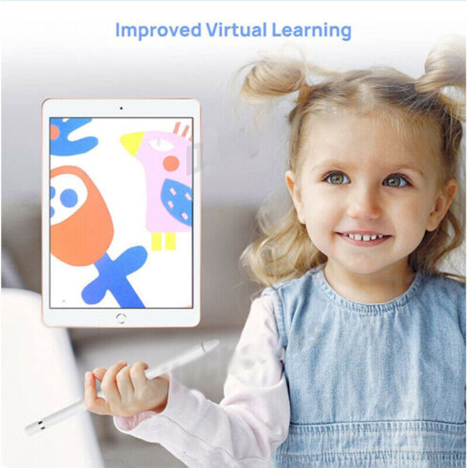 Android iPad Tablet Capacitive Touch Screen Universal Drawing Stylus White Pen