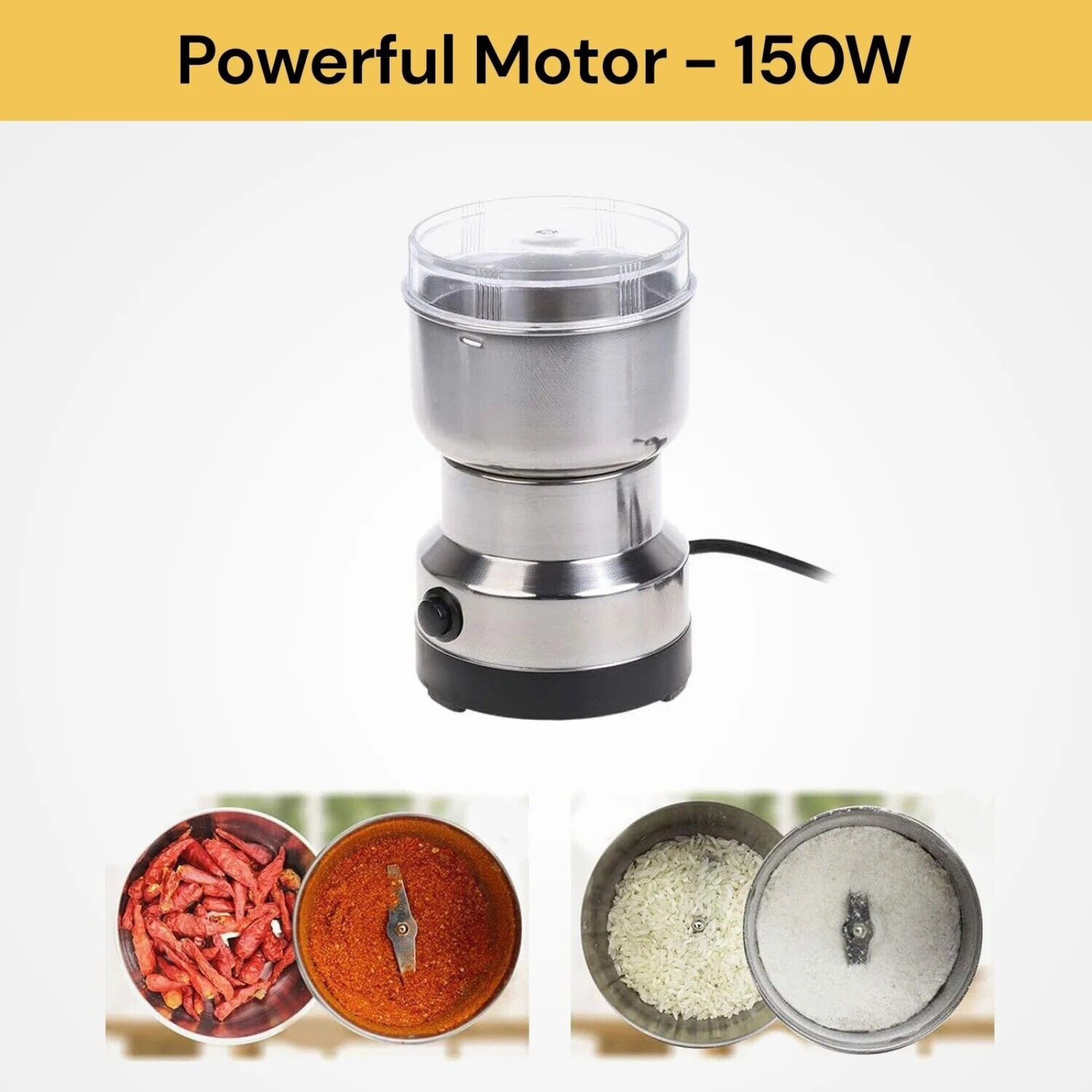 Spice Matte Blender 220V Electric Coffee Grinder Grinding Milling Bean Nut Spice