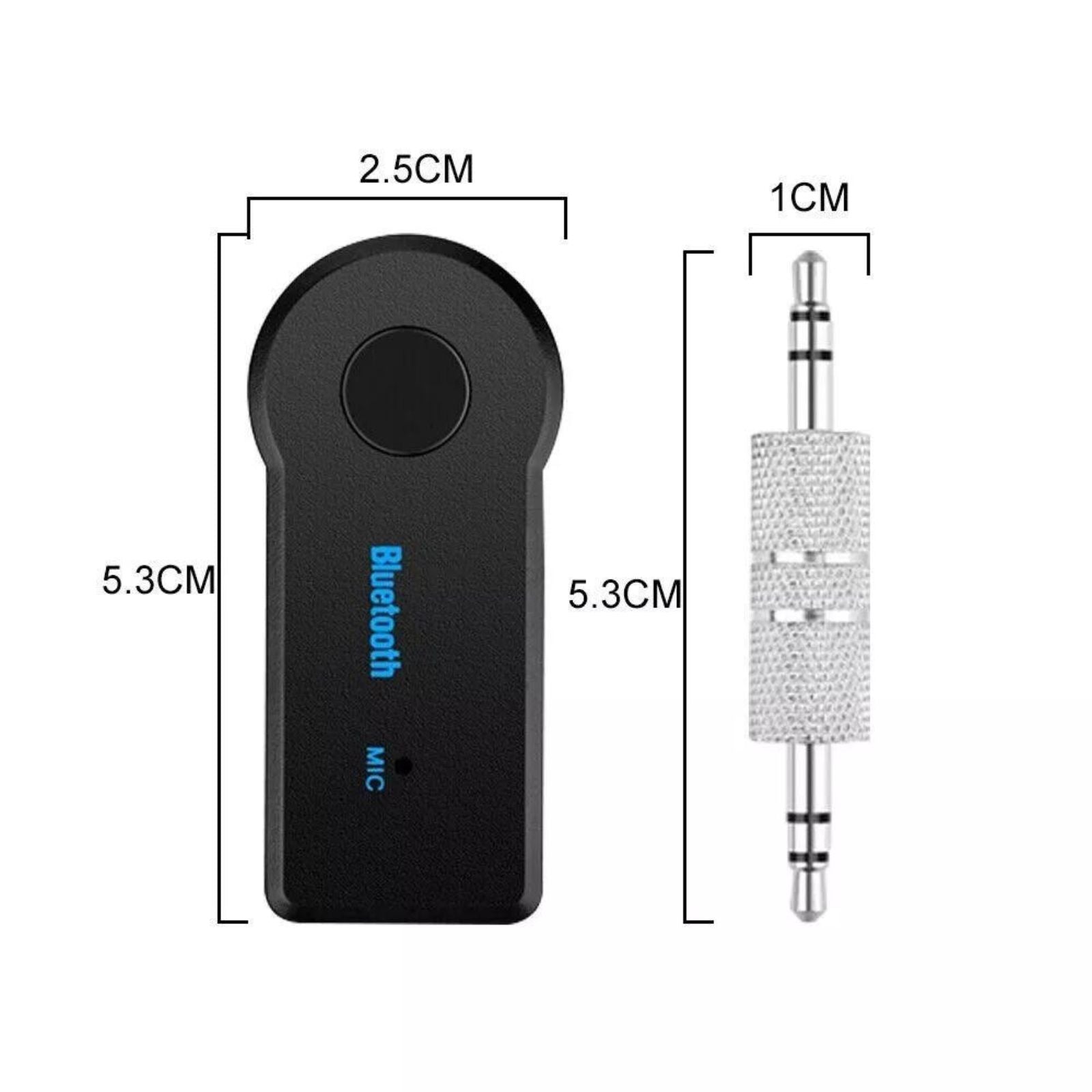 3.5mm AUX Audio Receiver Adapter Wireless Bluetooth Home Car Stereo Music