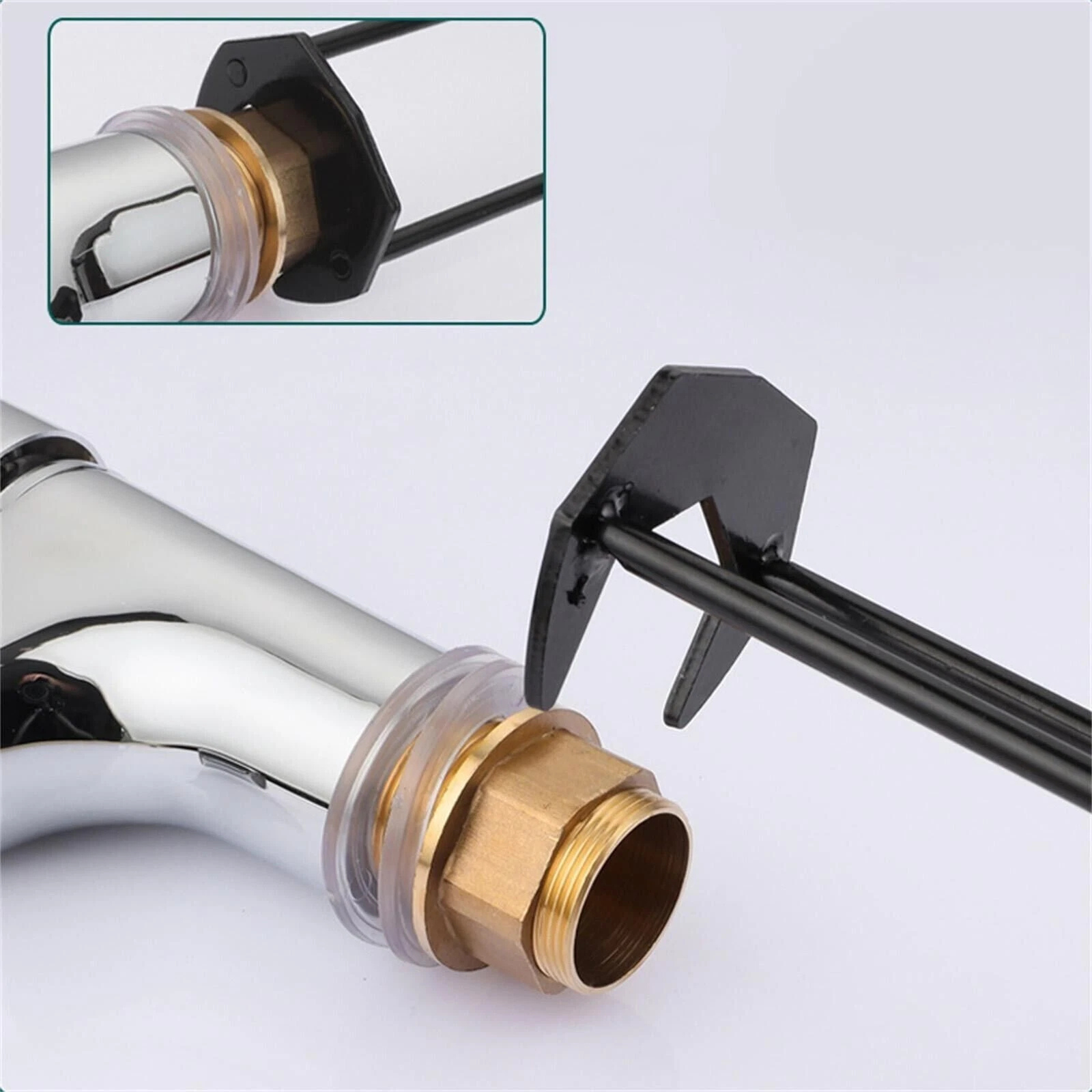 Universal Basin Wrench Sink Plumber Faucet Tool 2x Set A+B