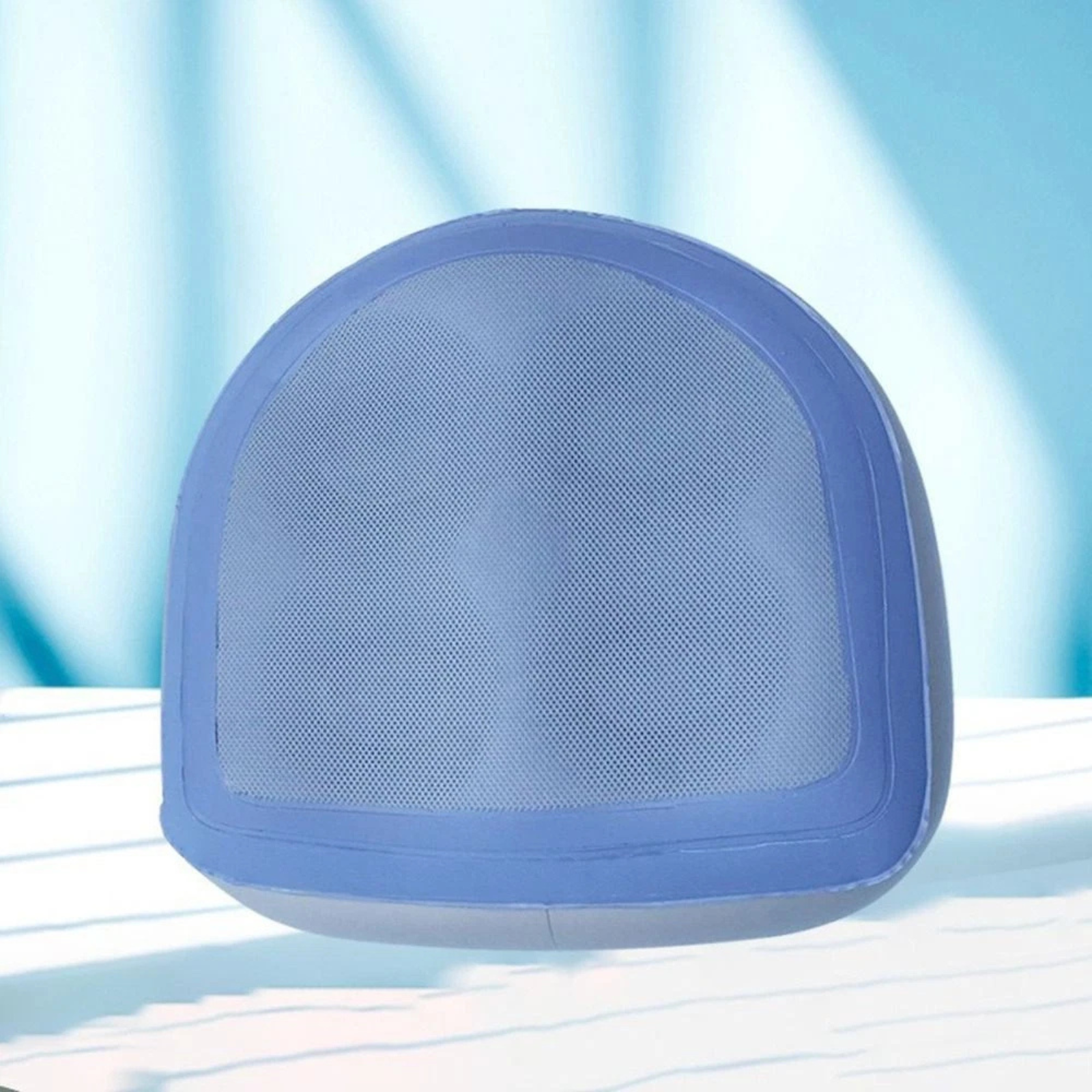 Inflatable Spa Booster Cushion Hot Tub Support Seat Pillow Pad Blue