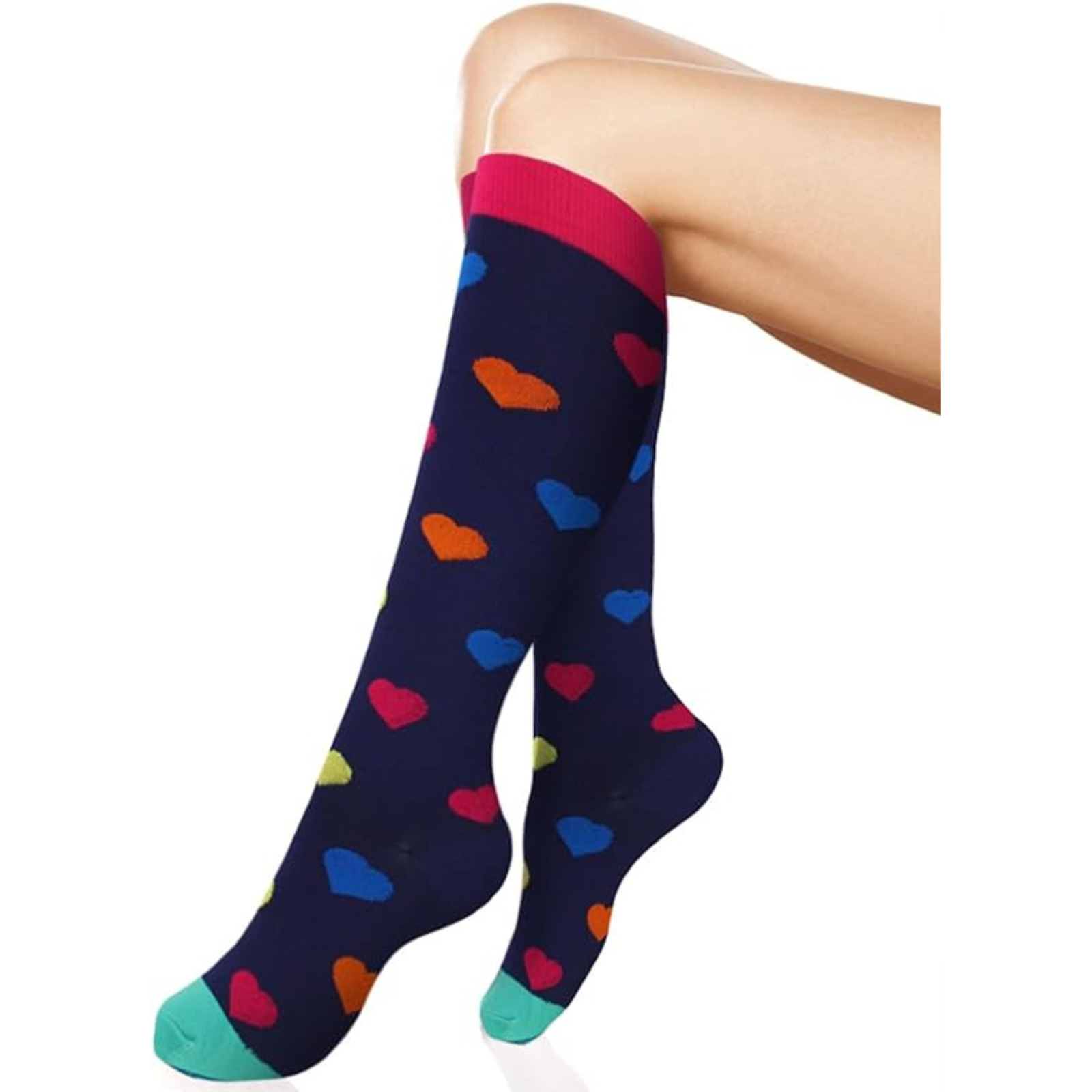 Compression Socks Unisex Medical Nursing Travel Sports Stocking Gift Women Men G