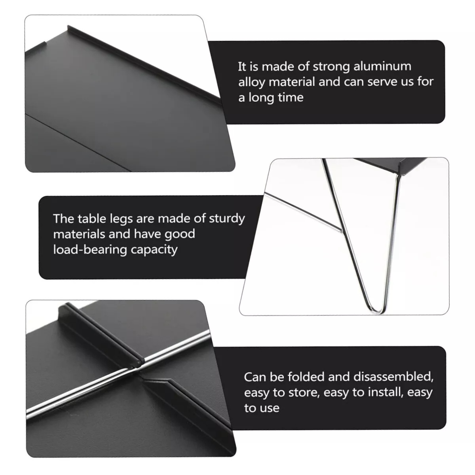 Outdoor Camping Picnic Multifunctional Aluminium Alloy Folding Table Portable