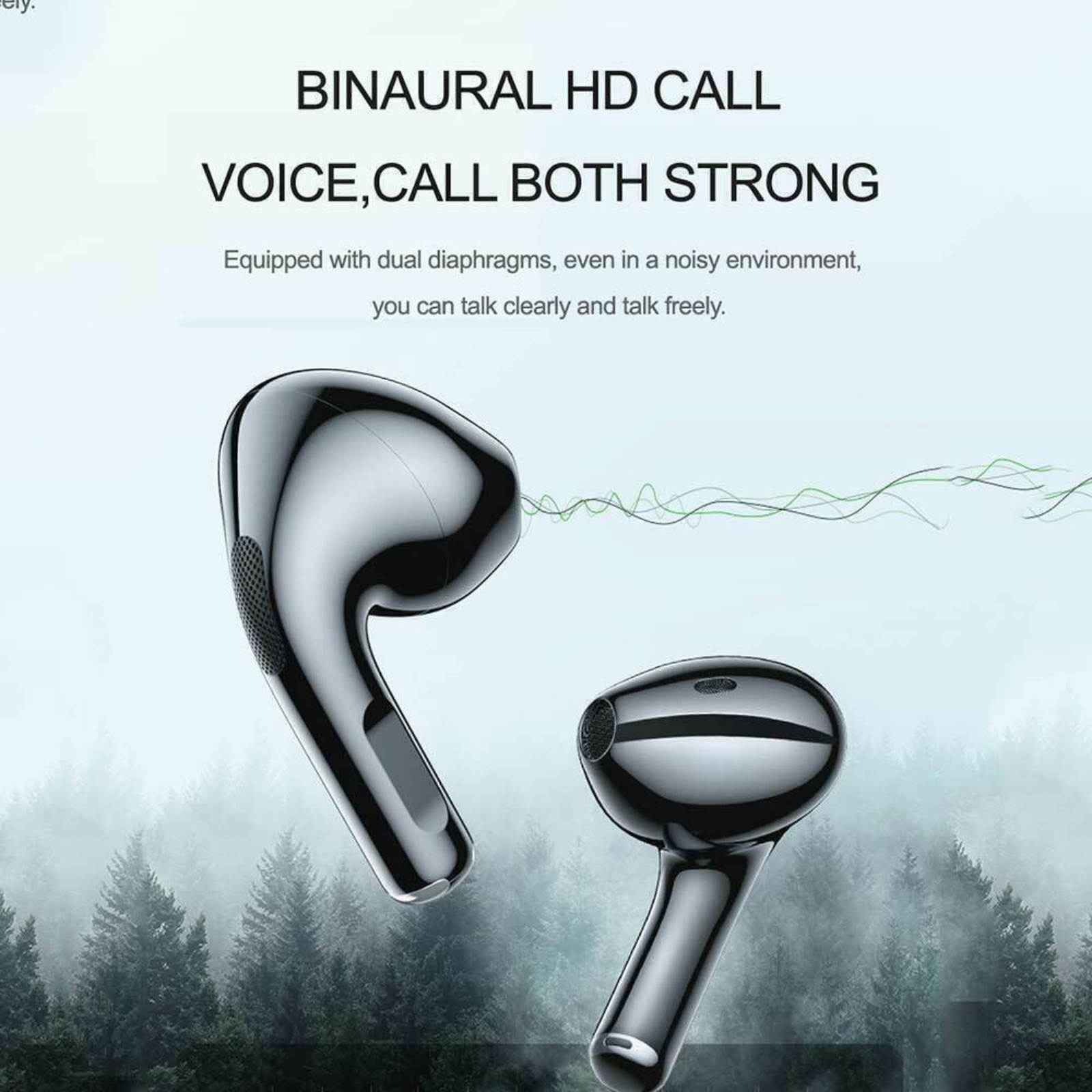 Black Wireless Earphones Bluetooth Headphone with mic Lenovo LP40 TWS