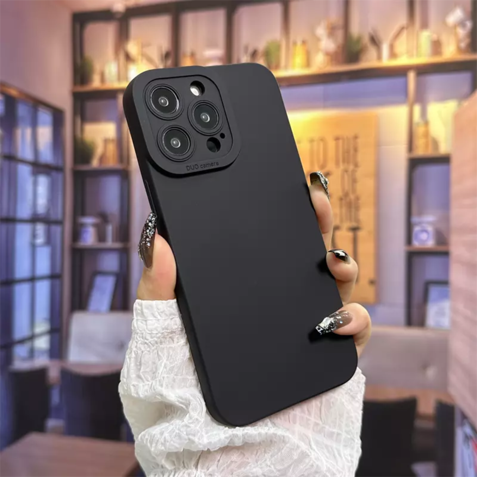 Camera Lens Cover Shockproof Silicone Case For Apple iPhone 14 Black