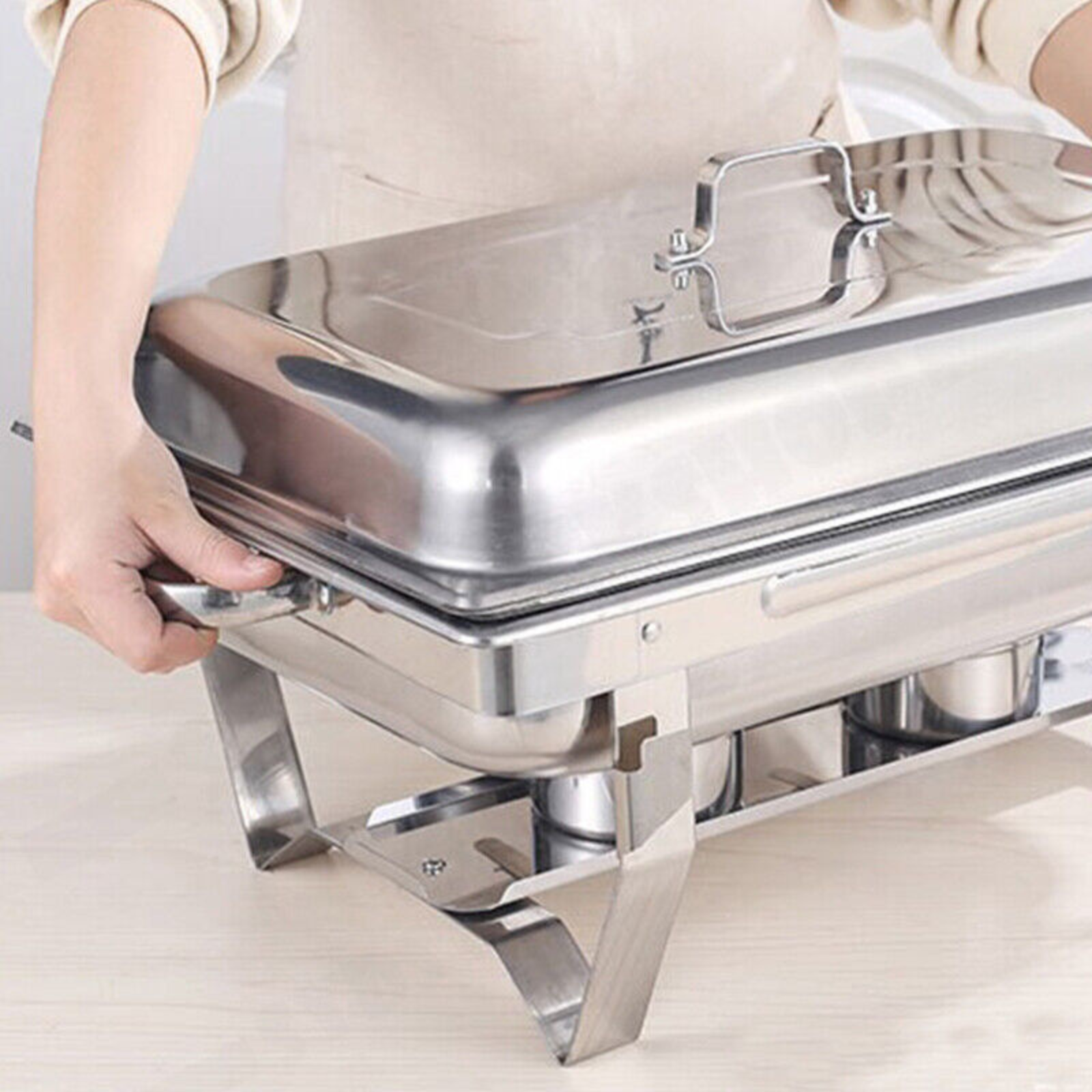 2*4.5L Chafing Dish Buffet Food Warmer Multi Stainless Steel Bain Marie
