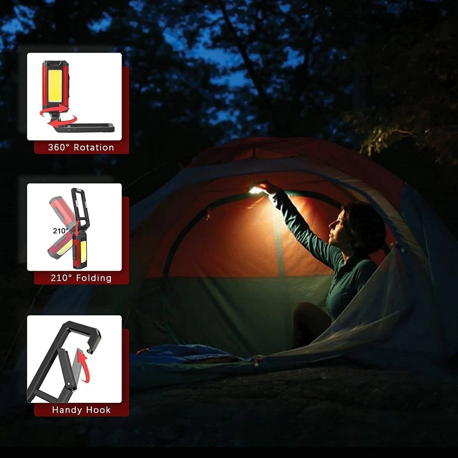 Rechargeable LED Work Light Portable Inspection Workshop Lamp