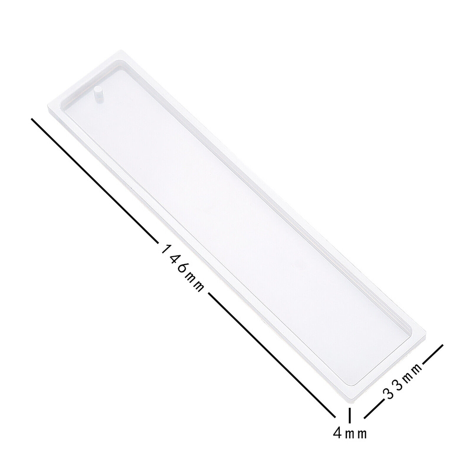 DIY Epoxy Resin Craft 5PCS Rectangle Silicone Bookmark Mold Making Tools