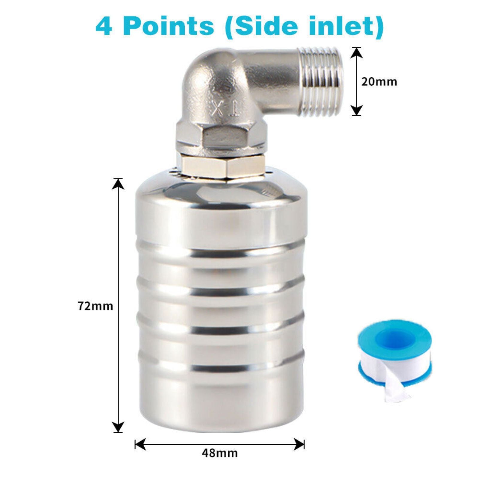 Fully Automatic Water Level Control Valve 4 Point Inlet Side 304 Stainless Steel