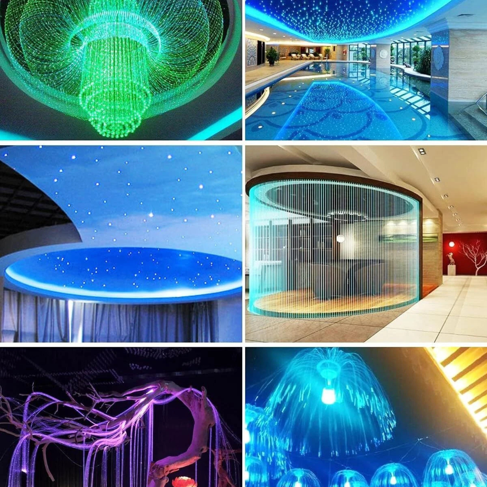 500x Ceiling Light Optic Fiber Home Car Headliner Star Light Kit Roof Starlight