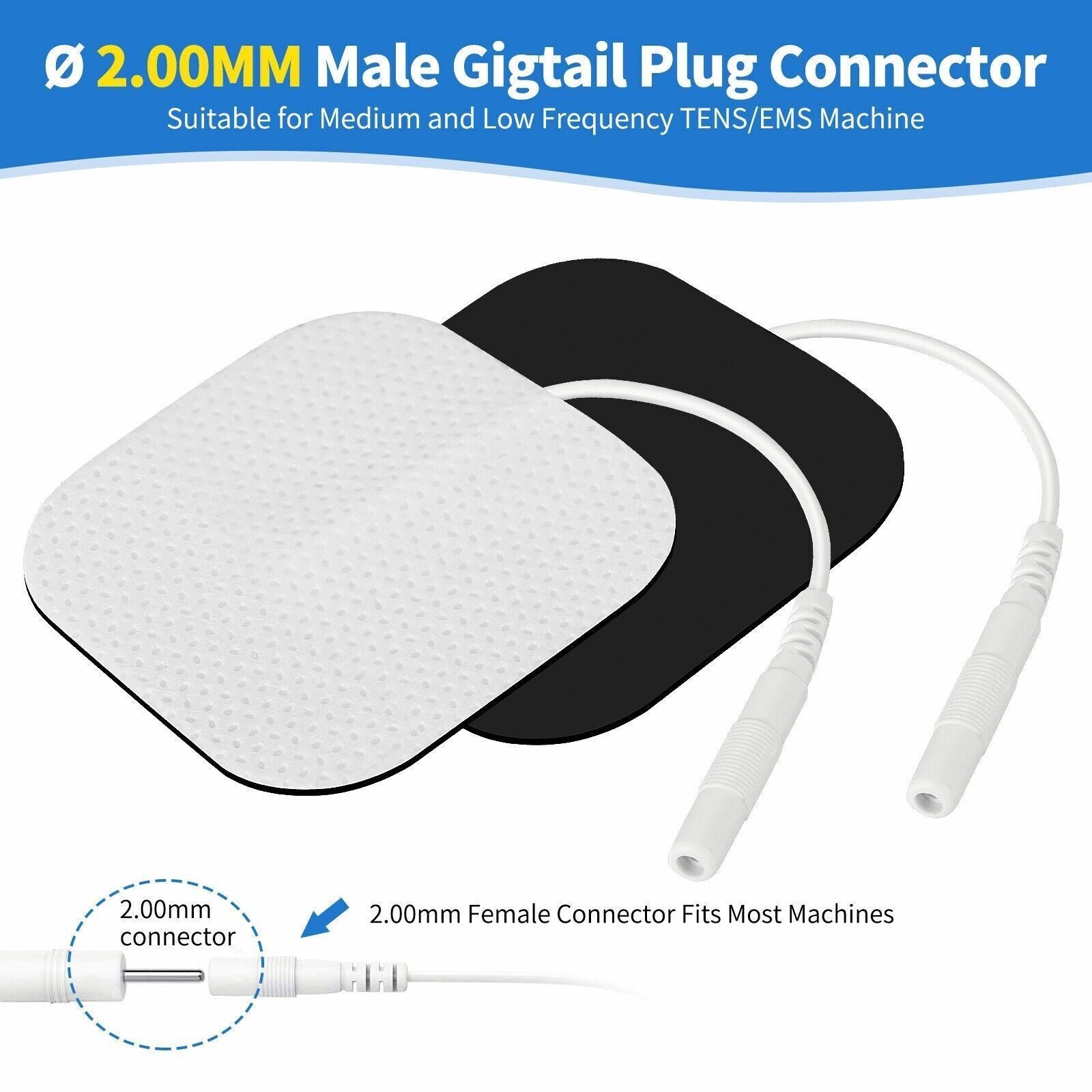 Electrode Pads EMS 20pcs Muscle Stimulator Replacement Tens Unit 7000 3000