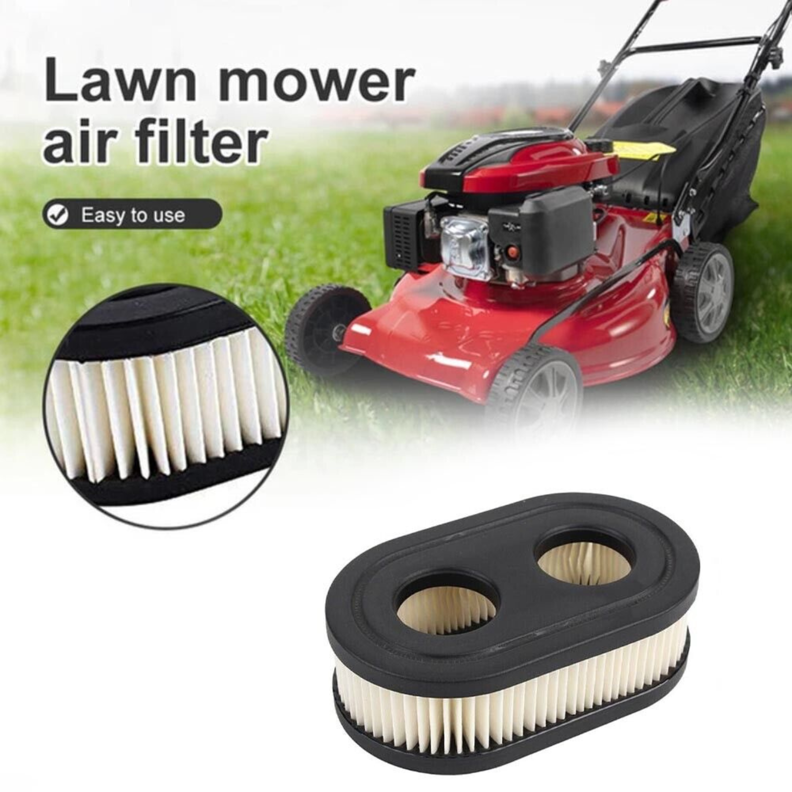 Brigg & Stratton 798452 593260 5432 5432K 5pcs Lawn Mower Air Filter Cleaner