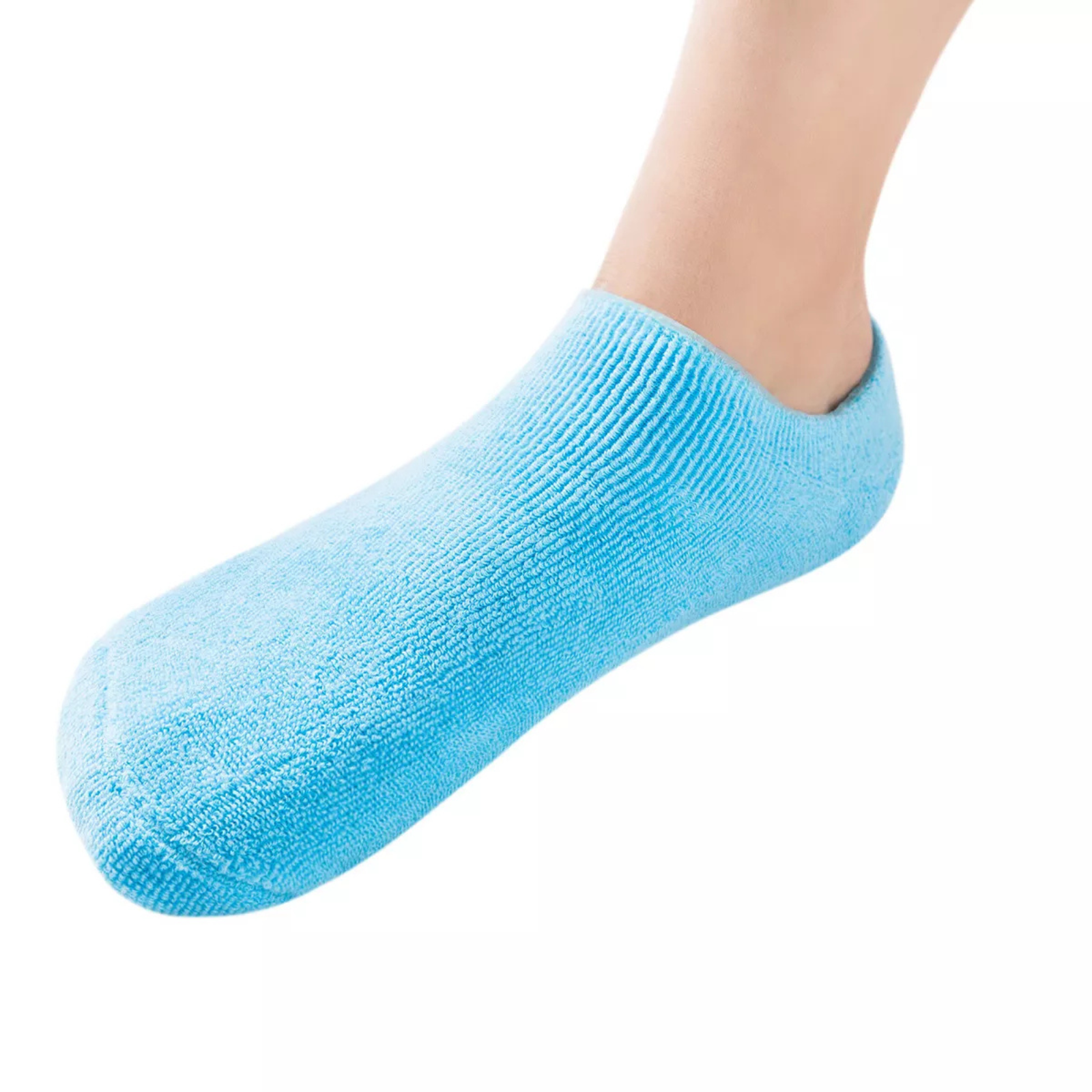 Blue Skin Care Protector Foot Dry Hard Moisturising Spa Gel Socks Cracked
