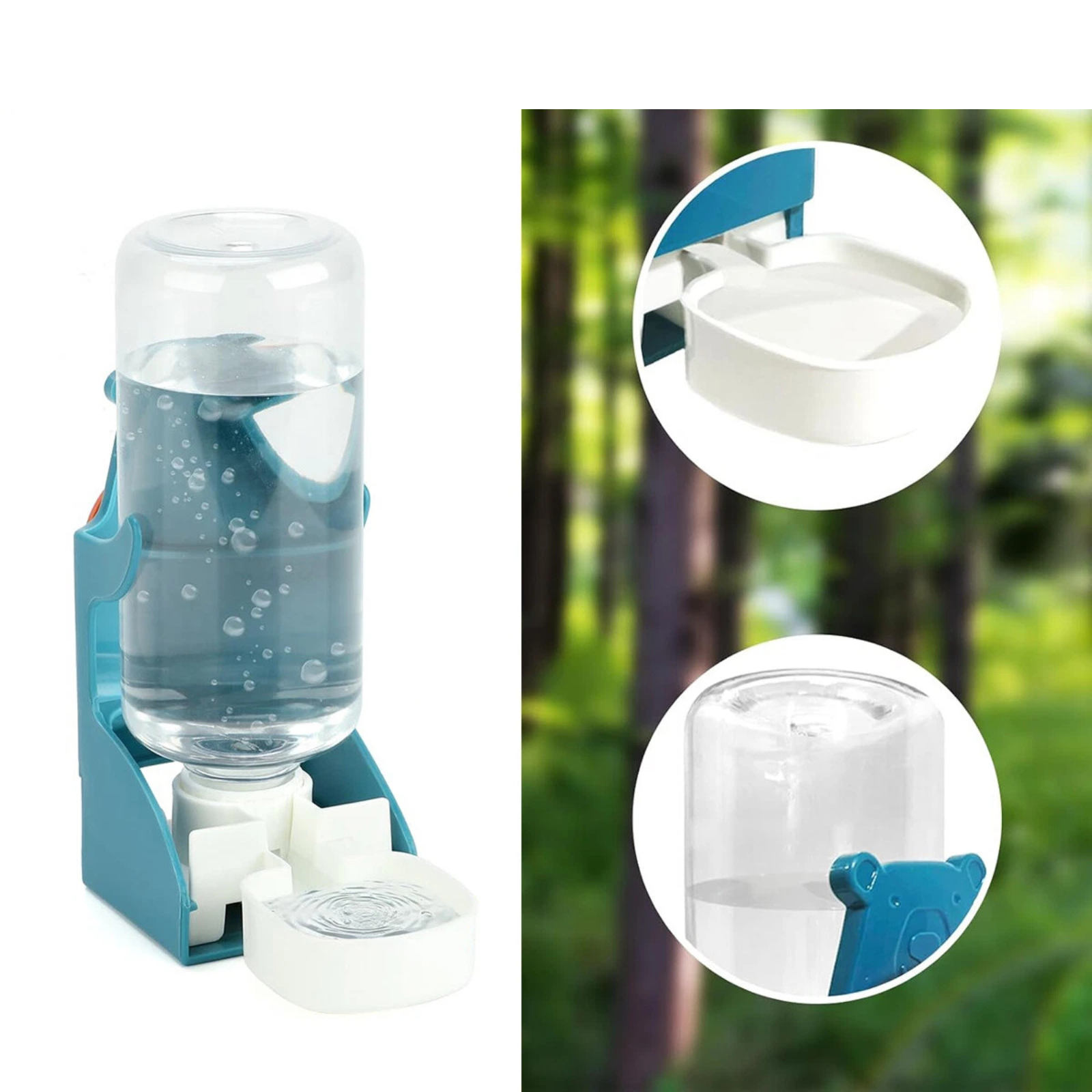 Bird Water Feeder 500ml Automatic Gravity Dispenser for Cages