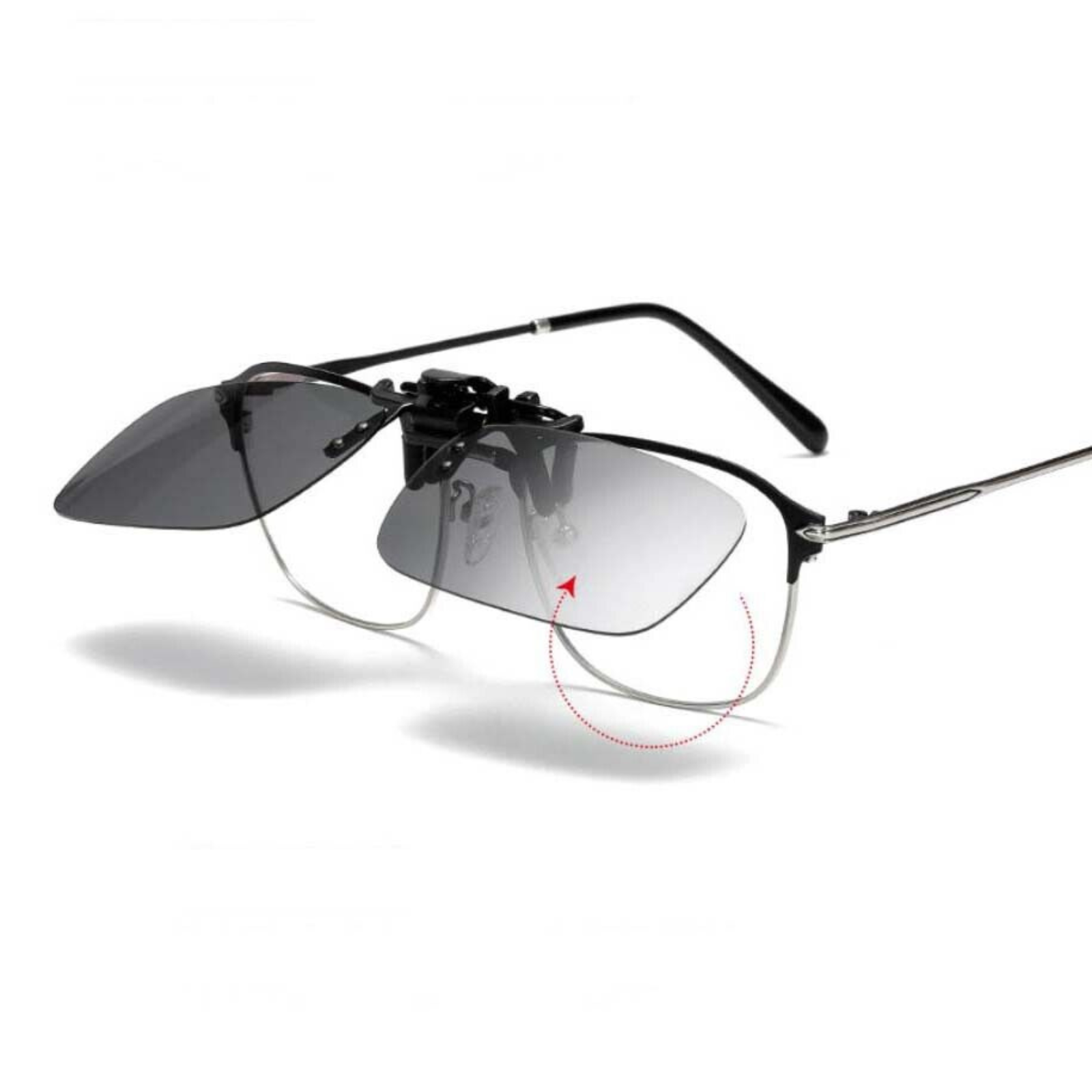 Fashion Polarised Golf Sunglasses Mens Womens Fishing Clip On Flap Up