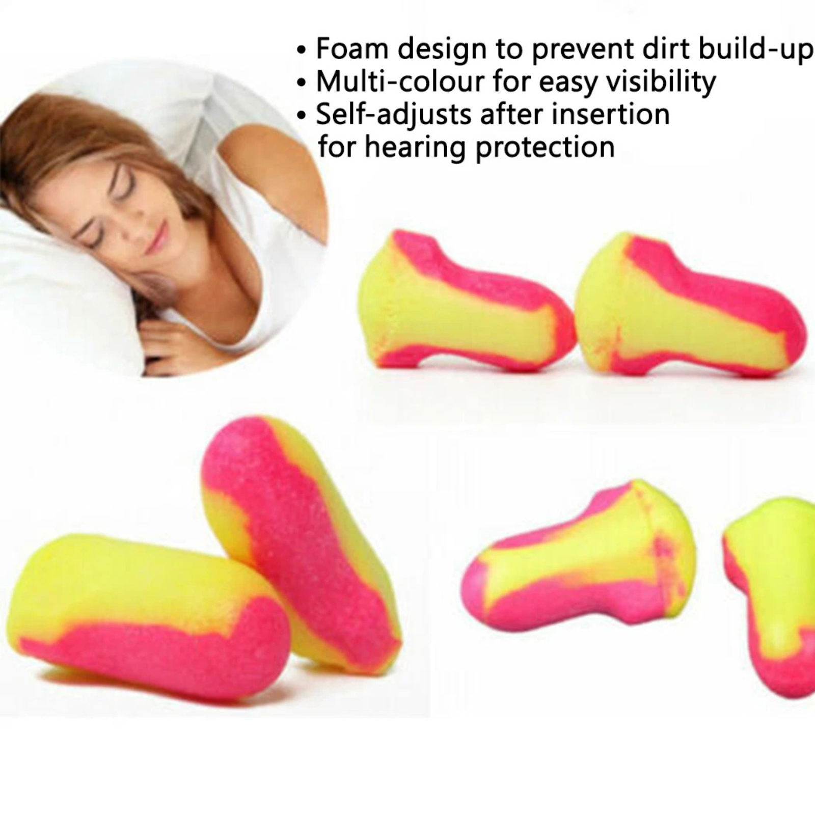 Laser Lite 32dB Sleep Snore EAR PLUGS Disposable Foam 20 Pairs 40 Pieces