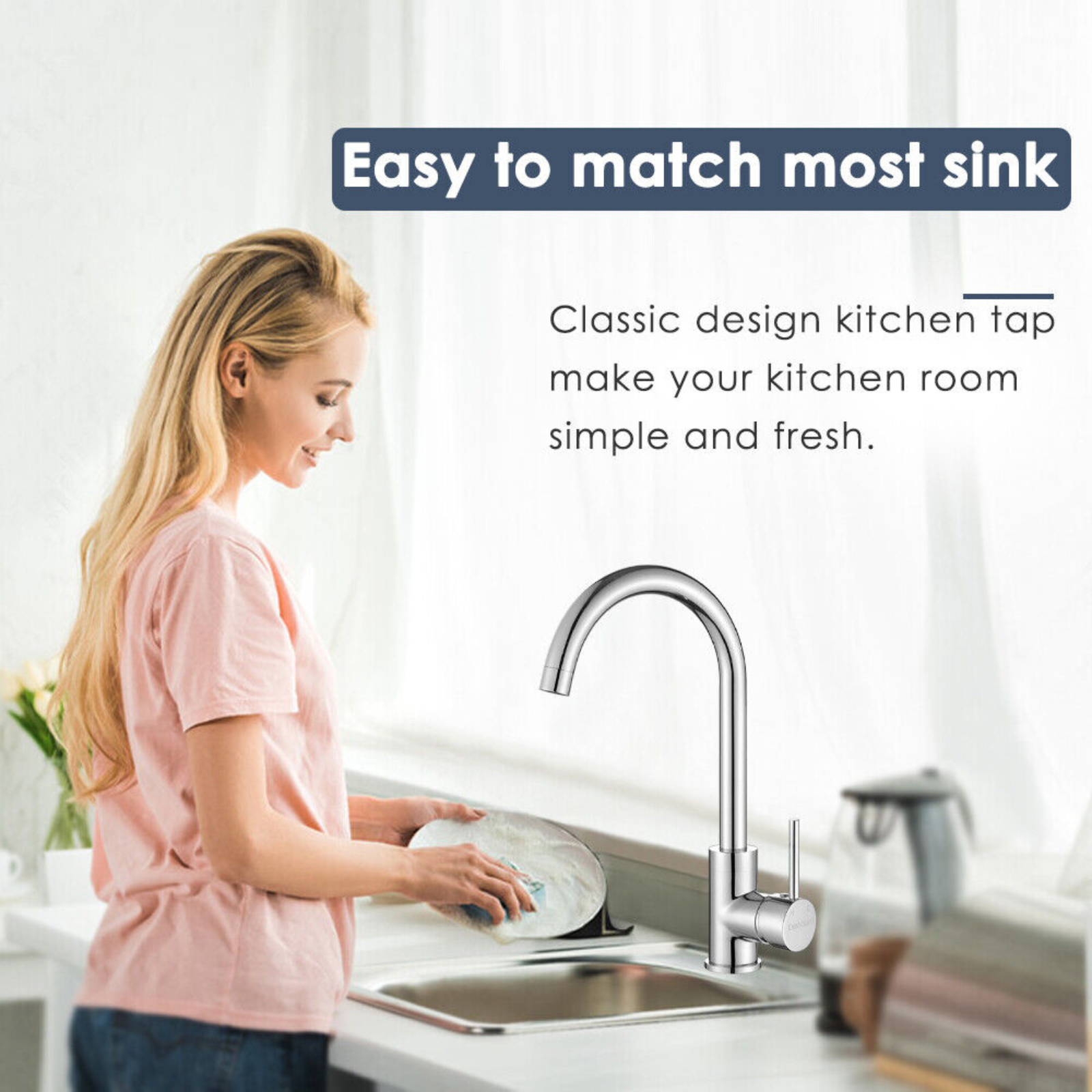 Chrome 360° Swivel Sink Faucet Taps 360° Swivel Sink Faucet Taps