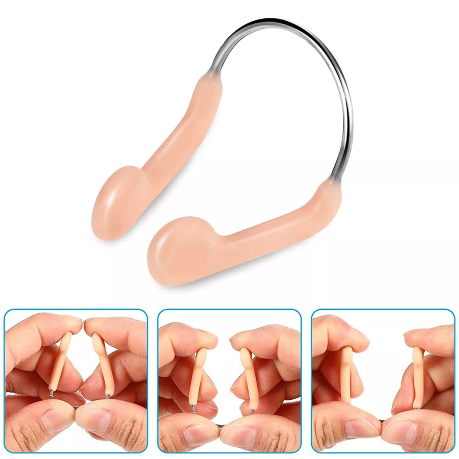 Waterproof Surfing Plug Protector Training 6x Silicone Nose Clip Swimming