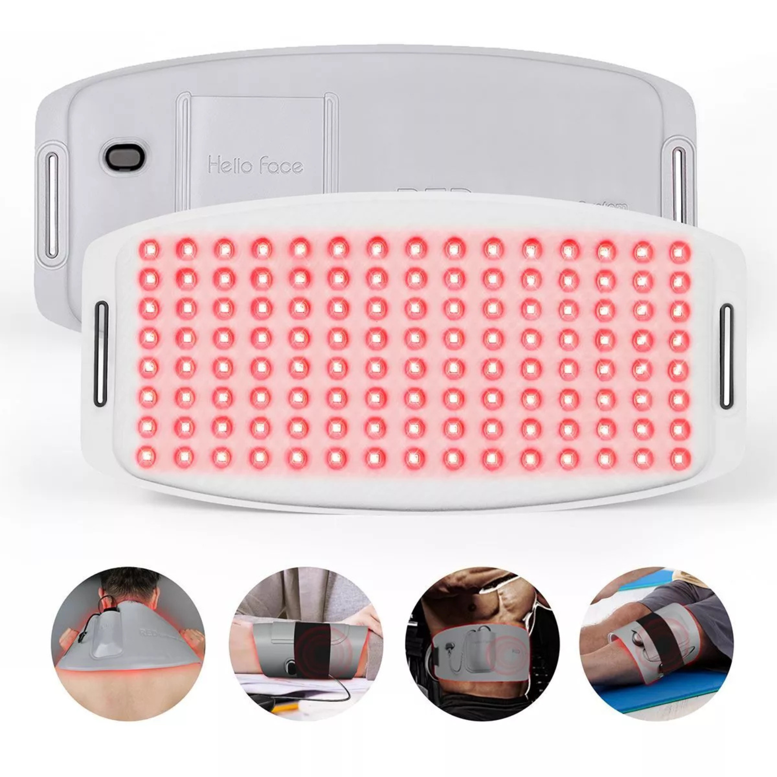 Infrared Light Therapy Waist Wrap Pad Belt LED Red Near Relief 660nm+850nm