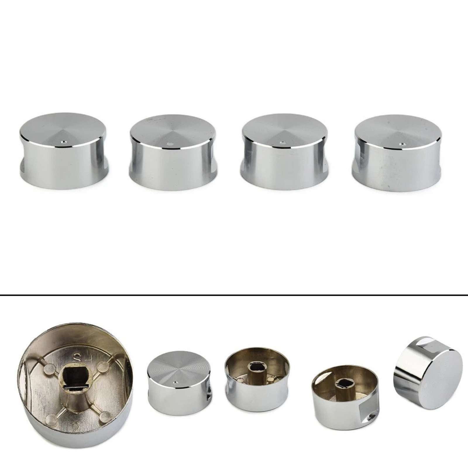 Alloy Cooker Switch Control 4x Universal Gas Stove Knobs Cooktop Knob Aluminum