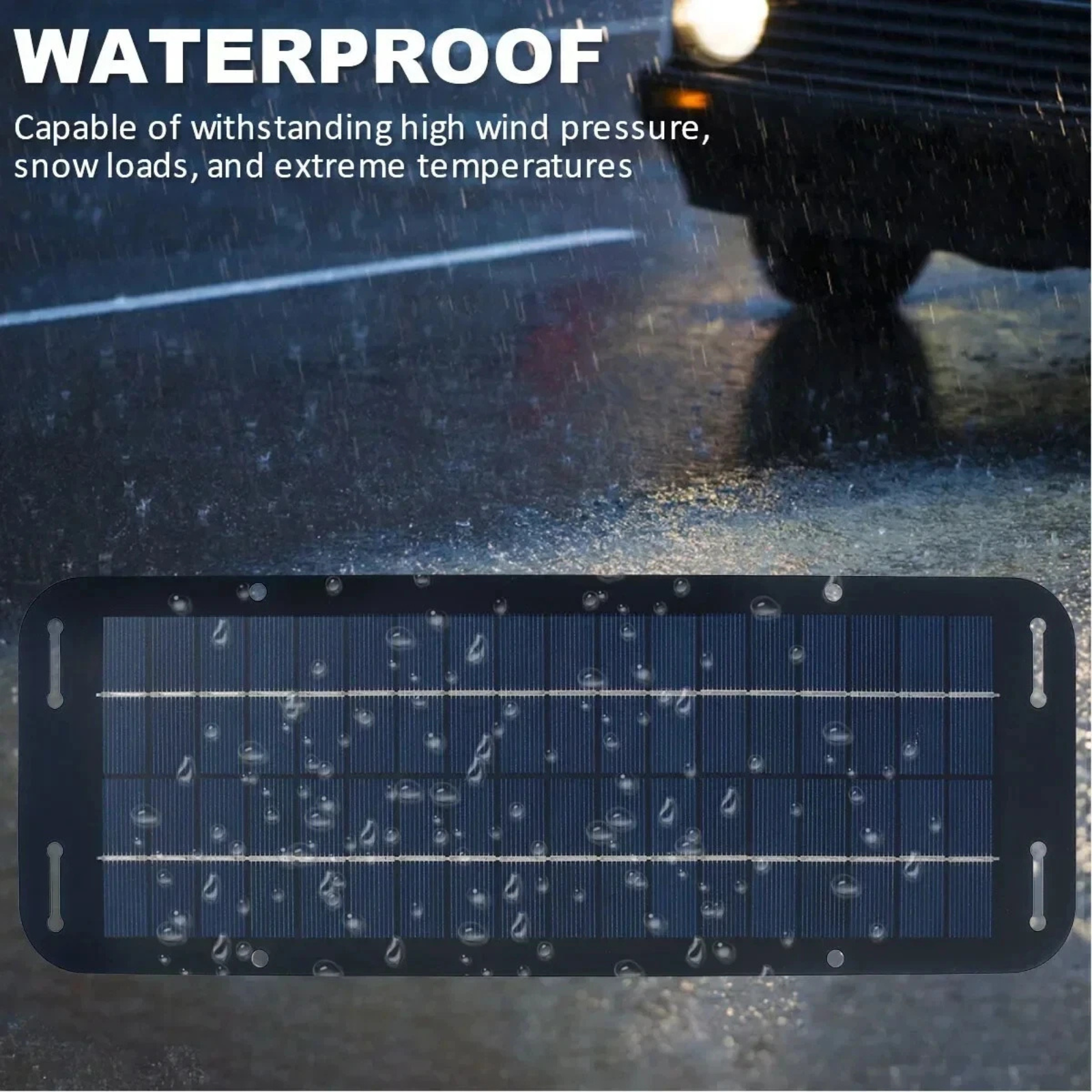 Solar 60W Panel Trickle Charger Maintains 12V Battery Power With Steadyflow