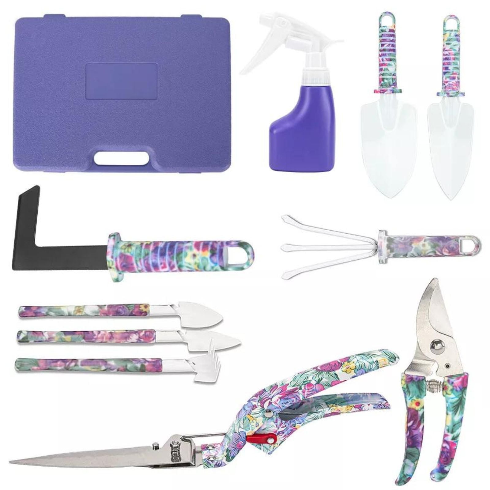 10pcs Gardening Lovers Gardening Tool Set Shovel Harrow Potted Flower